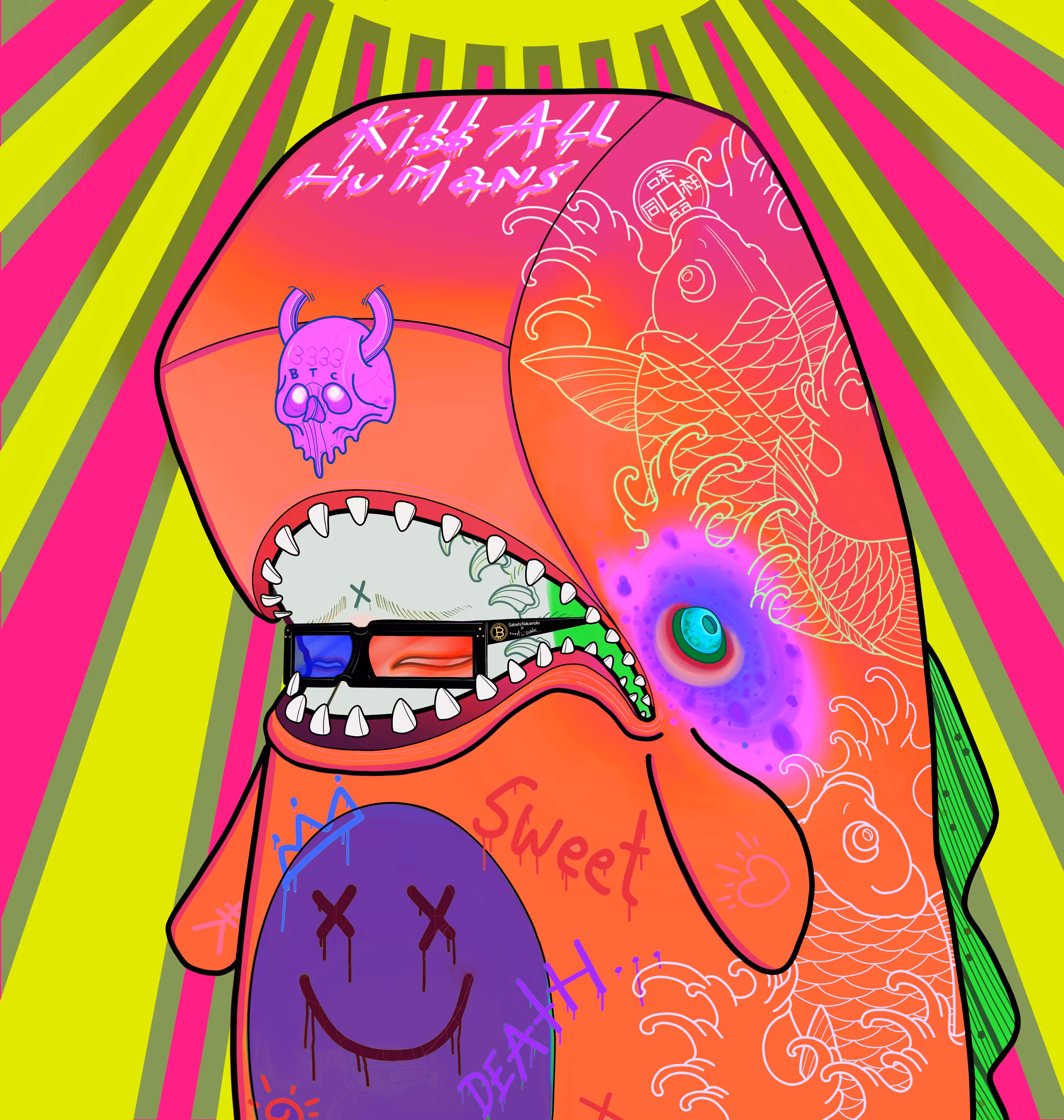 Sweet Head #53 Whale LGH