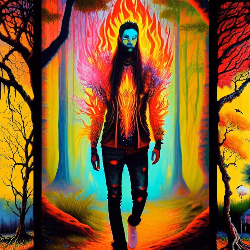 AI Psychedelic Trees #2