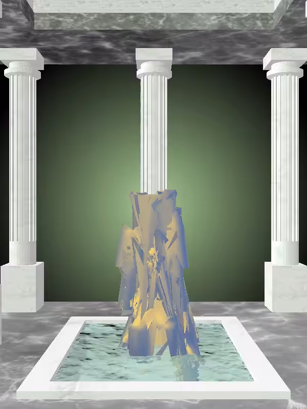 HeavenComputer: The Indifferent Sunlit Cobalt Woman #7368