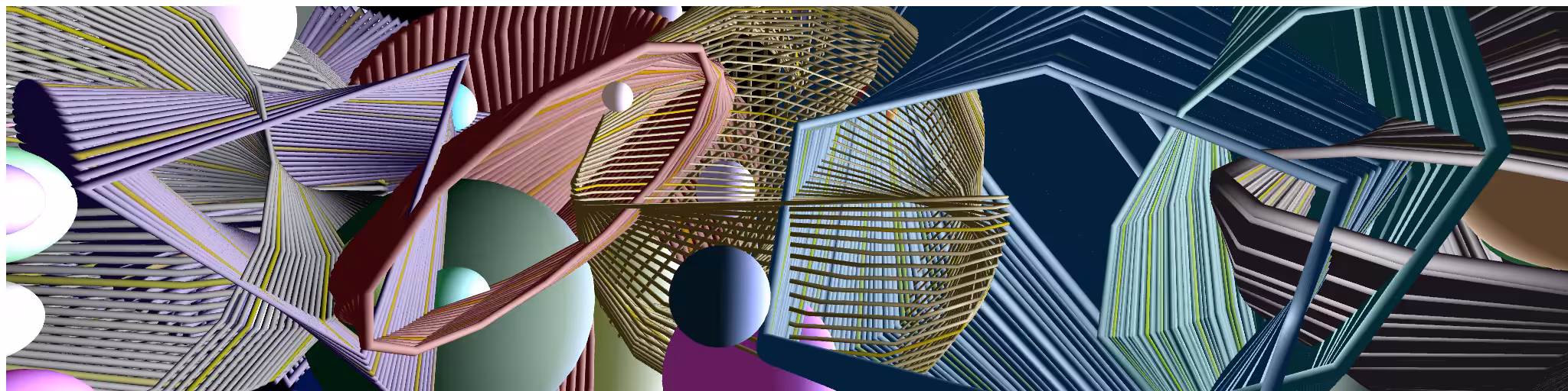 Spheres Navigating 7 Tori Space #4
