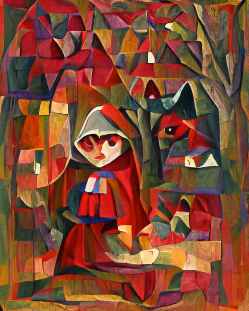 pixray_genesis: portrait of little red riding hood | by Johannes Itten (pixray_genesis)