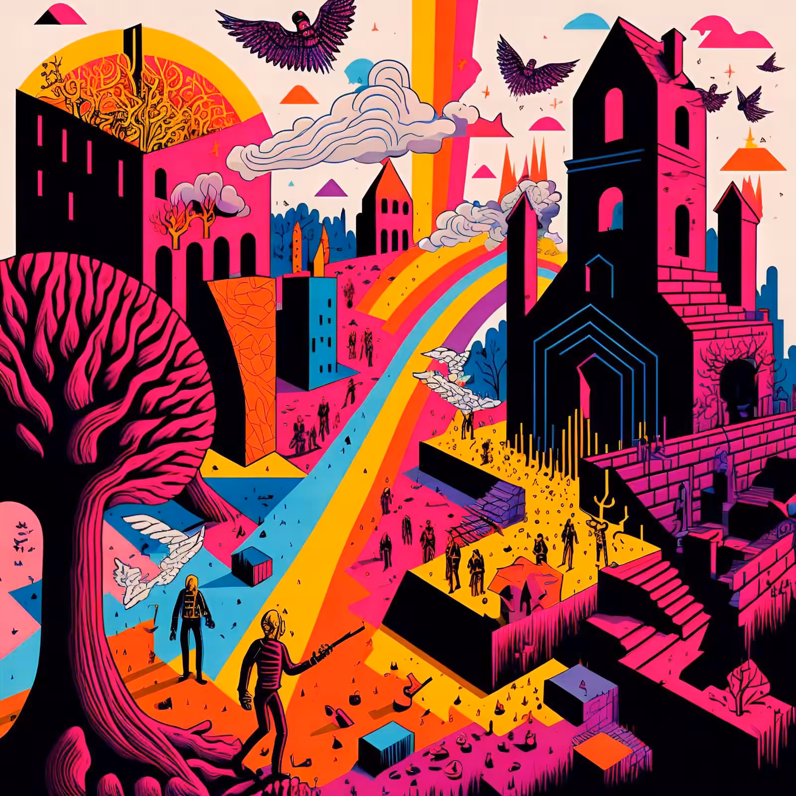 how did you bring color into the underworld