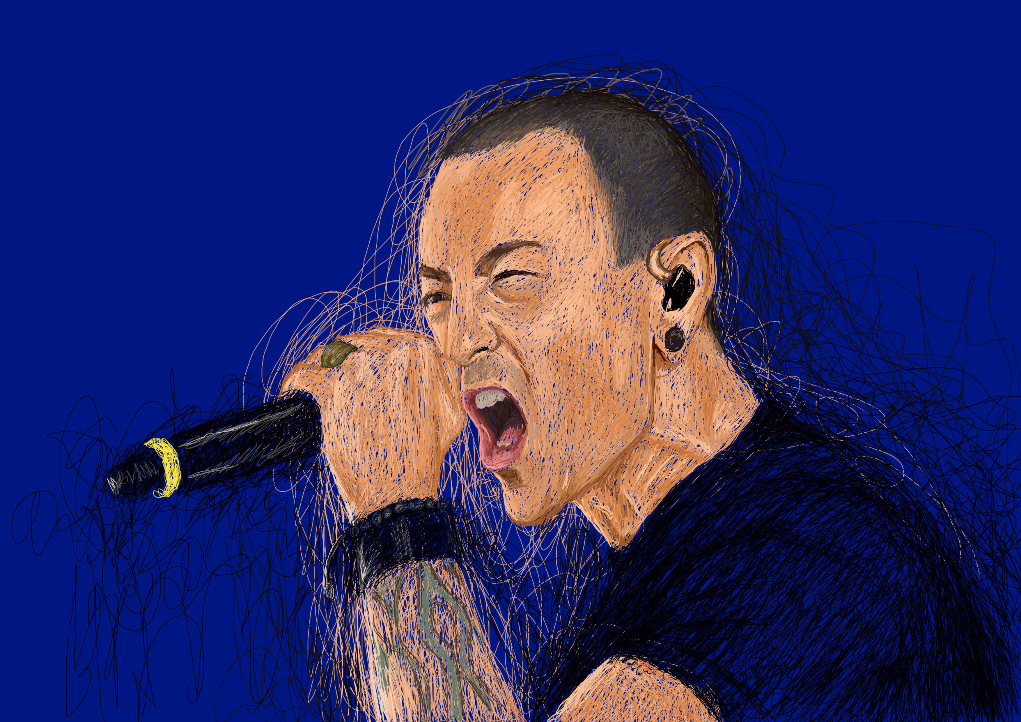 The magic of lines: Chester Bennington#2