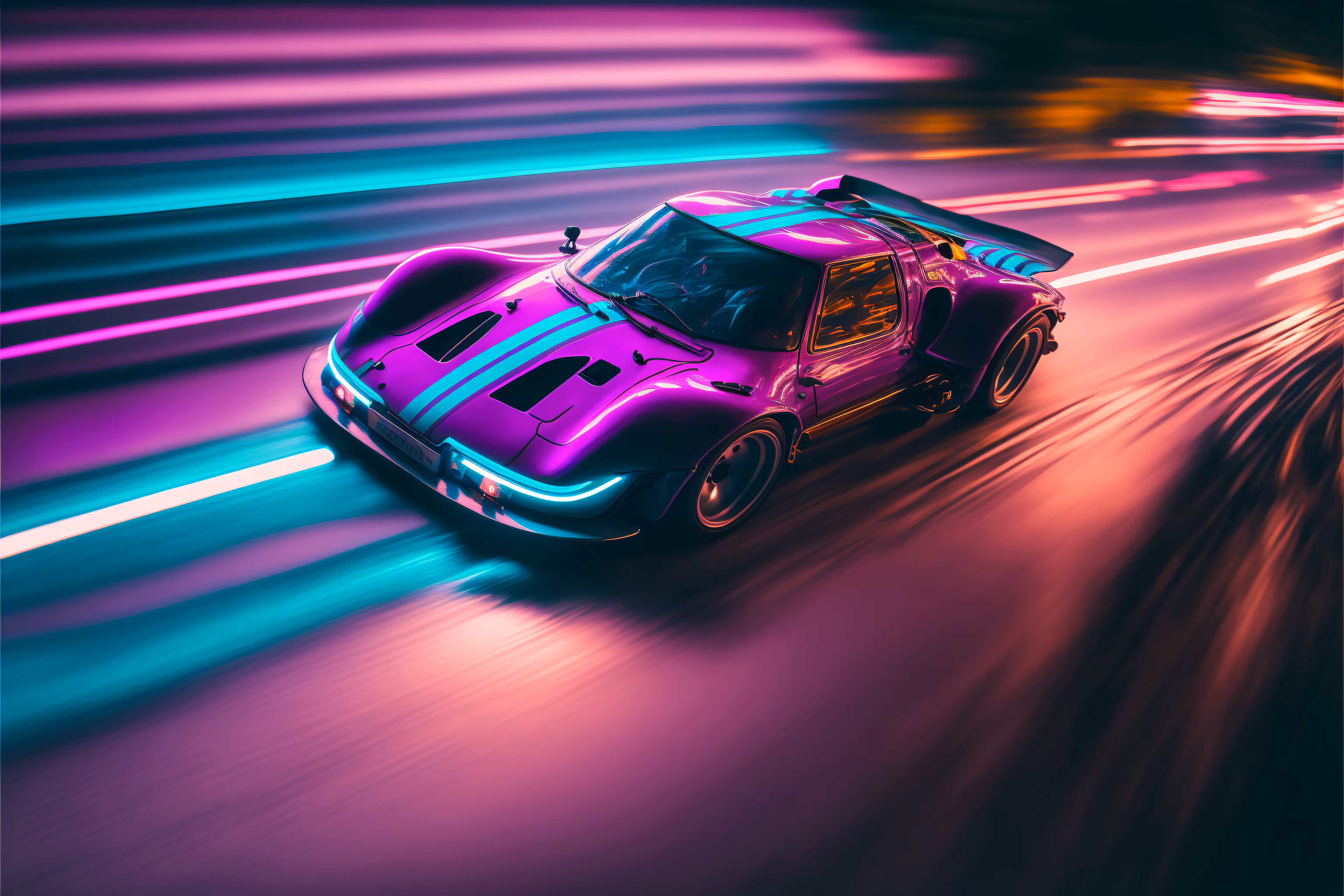 Vaporwares Collection: Octane-Vapor - "Neon Dream Cruiser"