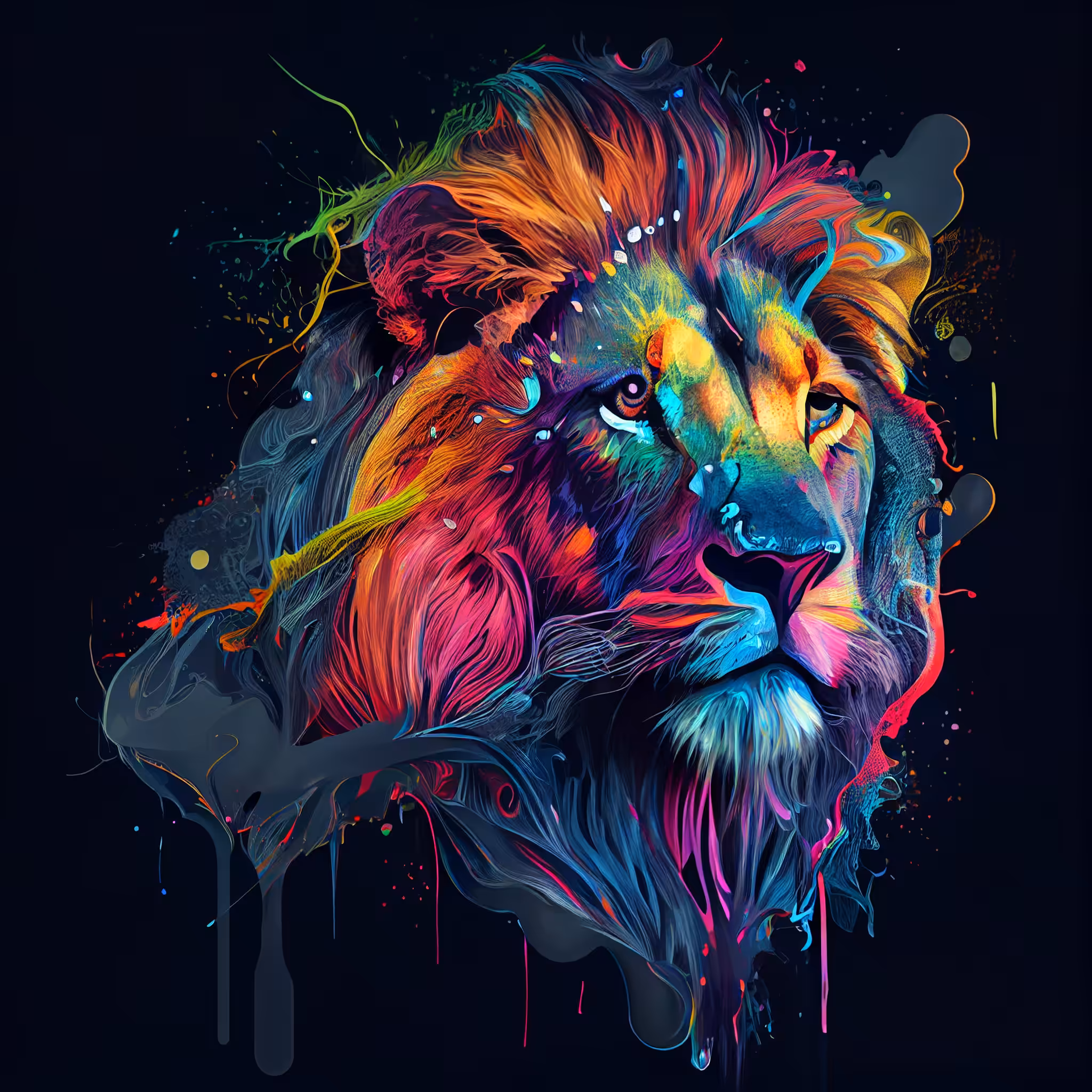 Melting lion