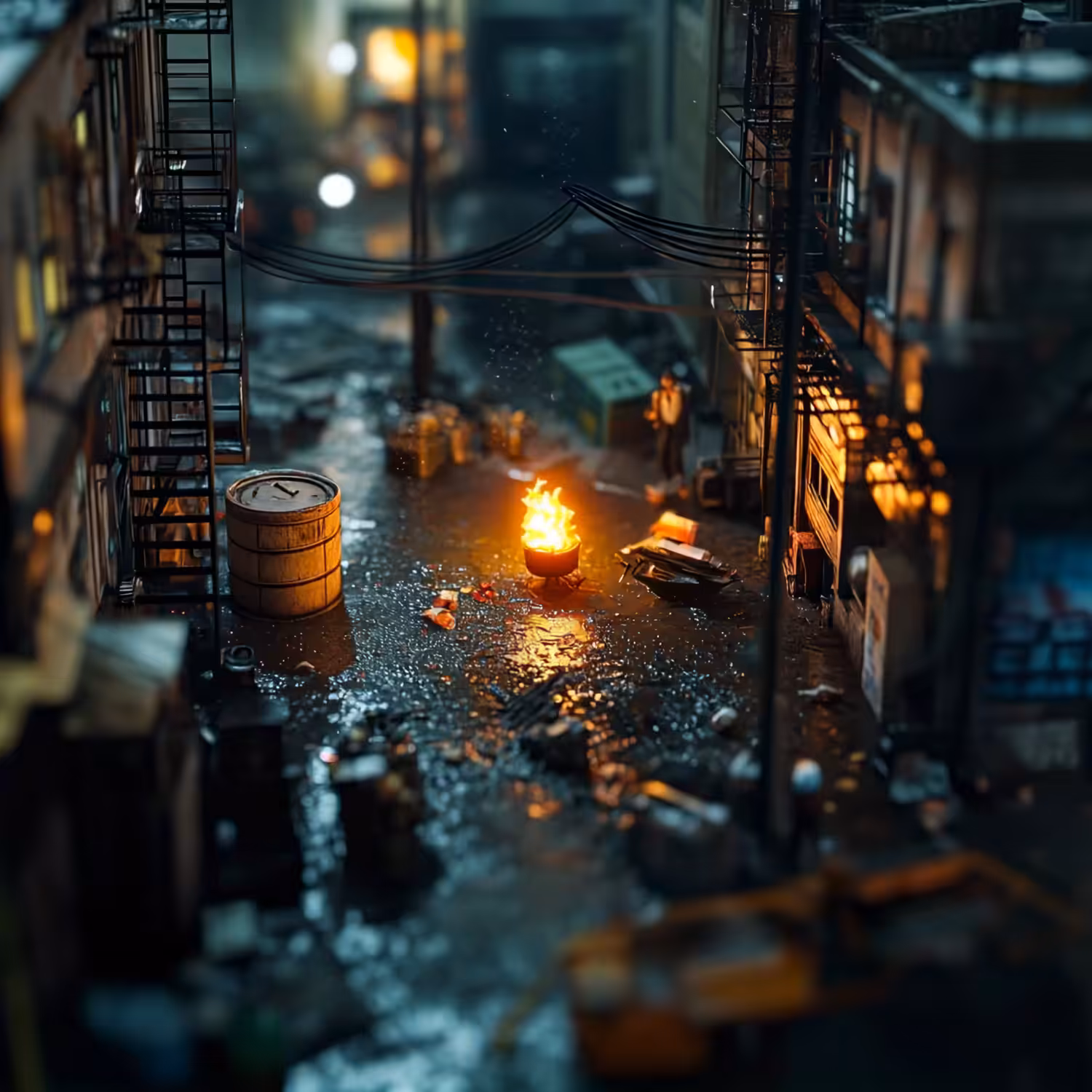 back alley