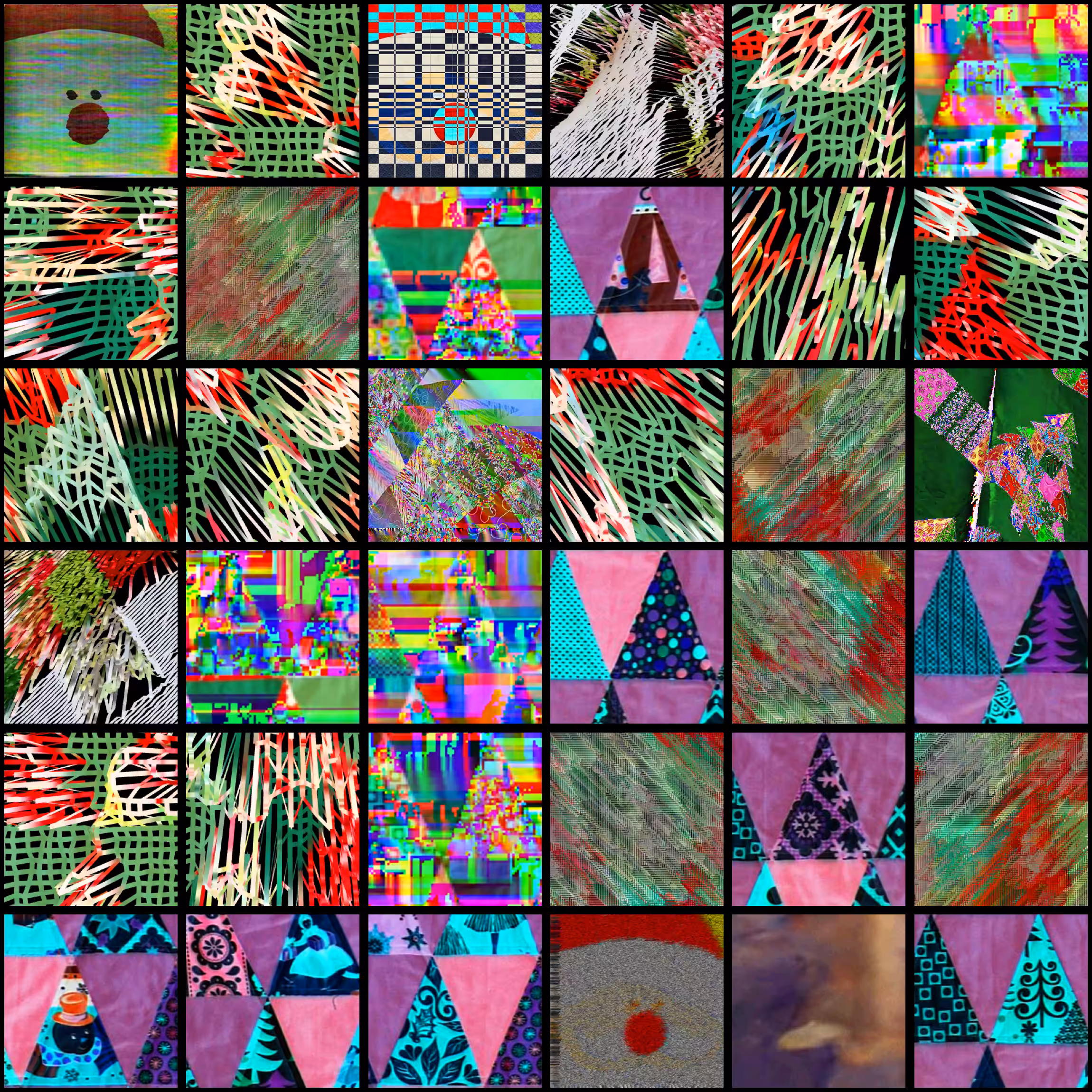 Retired Christmas Glitch Quilt Squares 2021.39