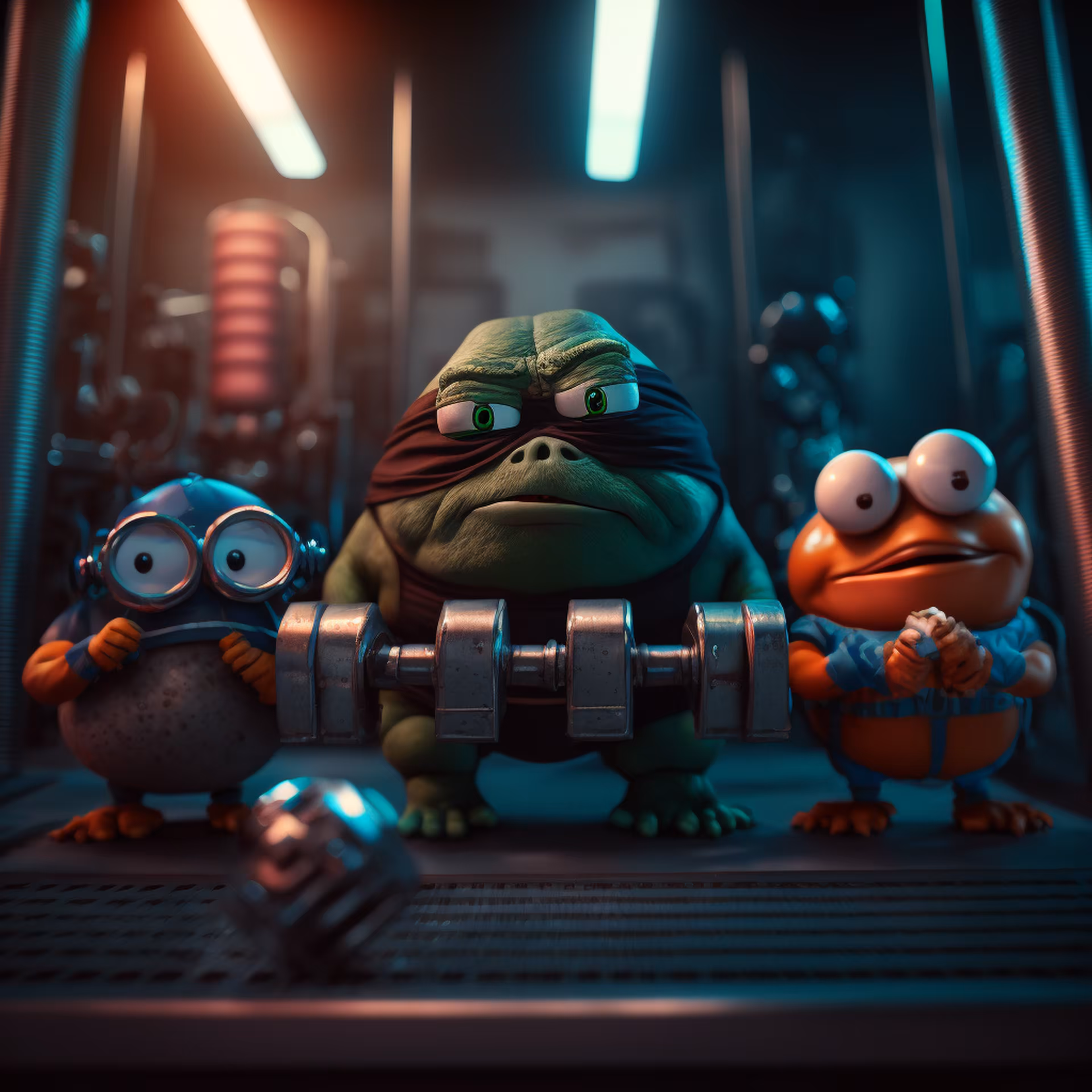 Pepe's World: Pepe and friennds gymtime fun