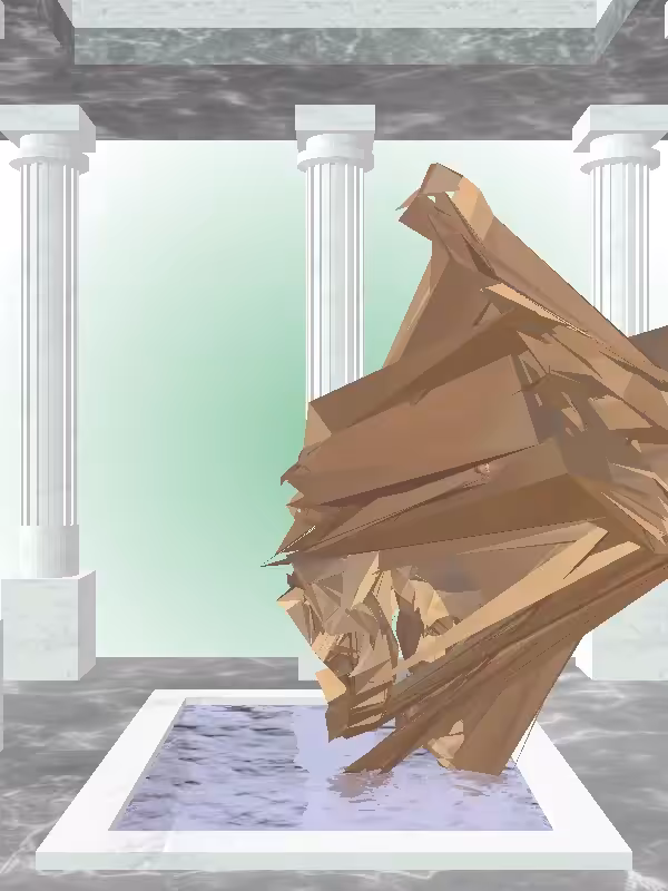The Fragmented Sneaky Old Bronze Man #709