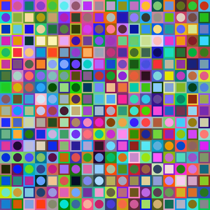 Square Dot Composition #286