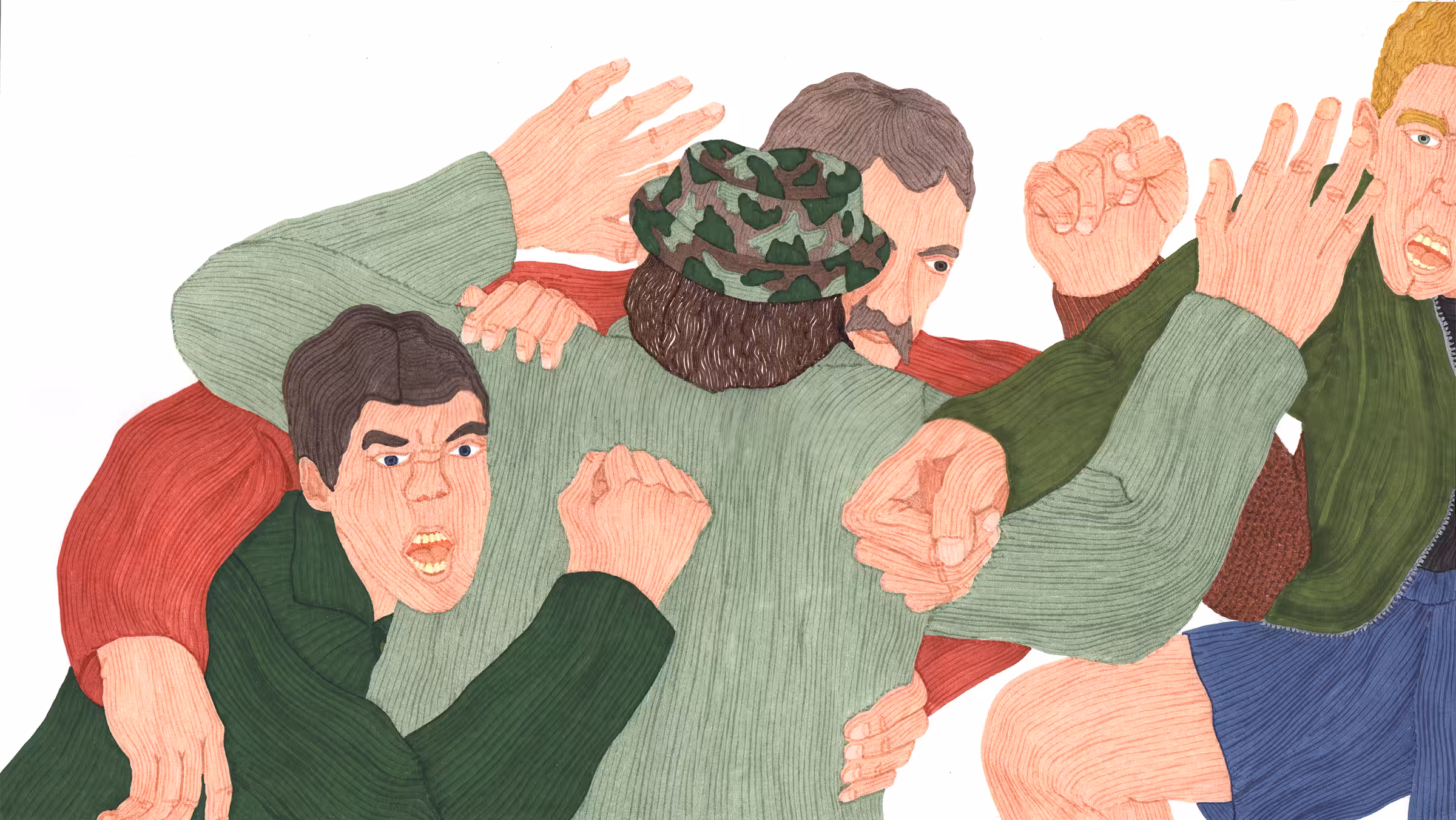 Angry fishermen