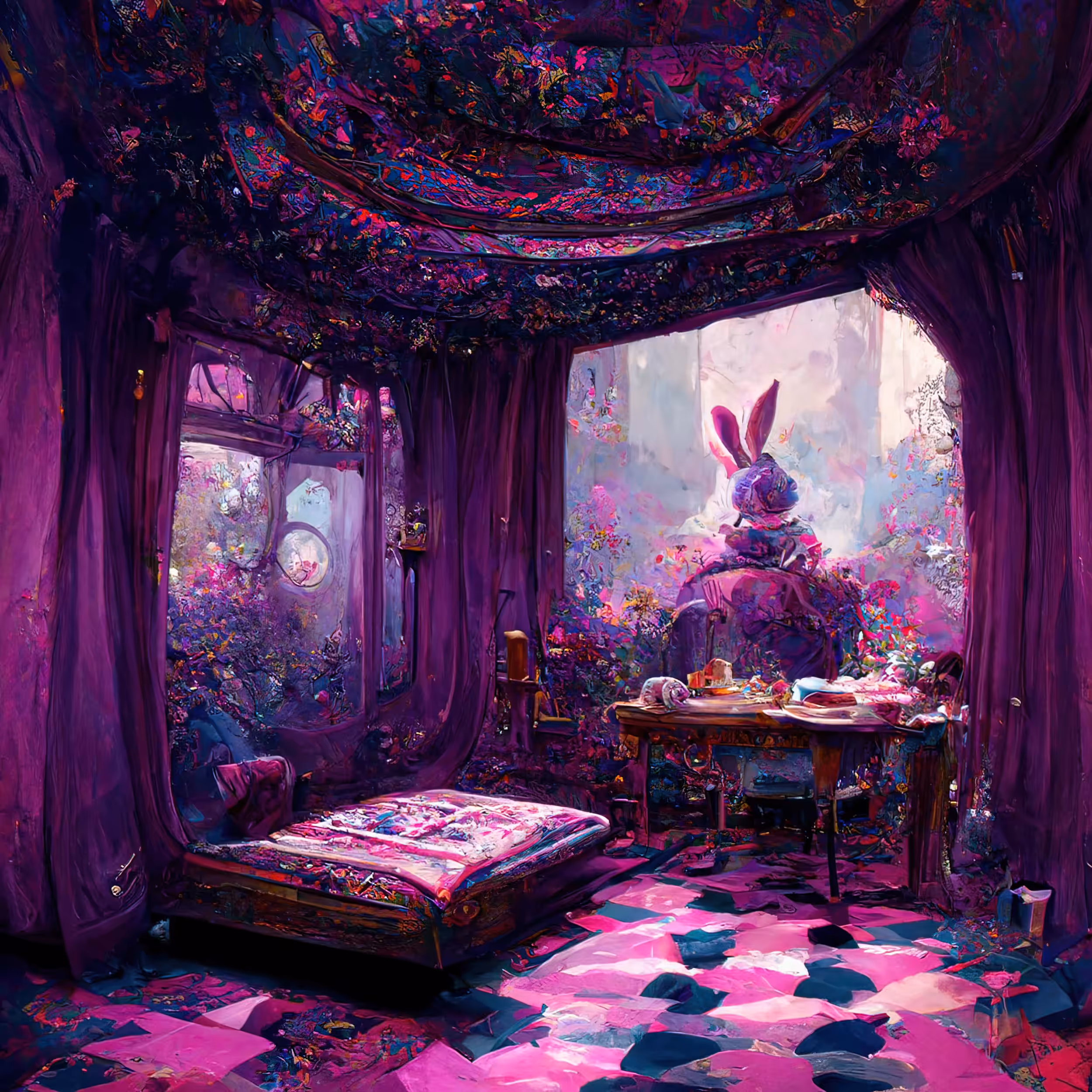 The March Hare's Room - Alice in Wonderland
