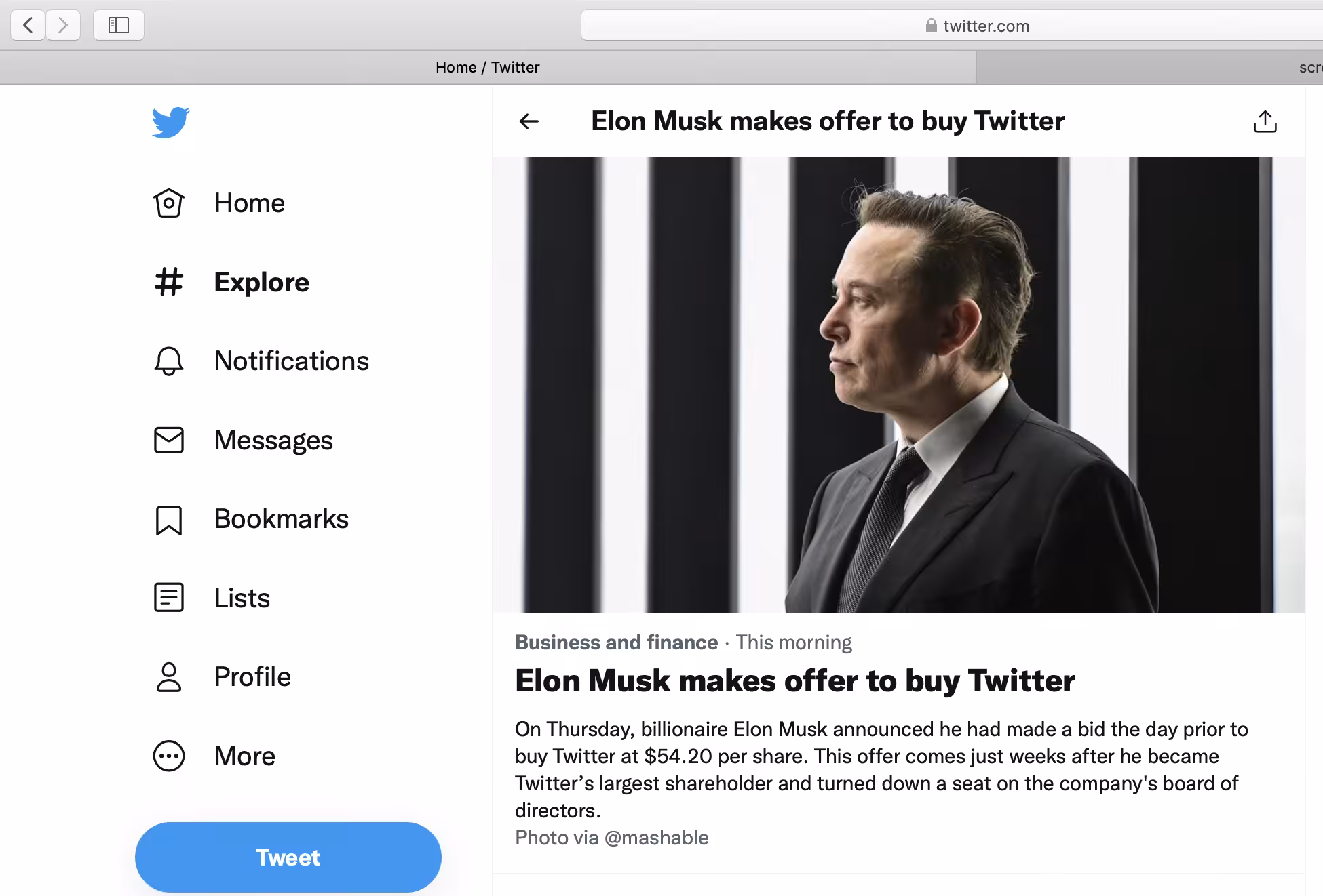 Elon Musk decides to BUY TWITTER, ON TWITTER