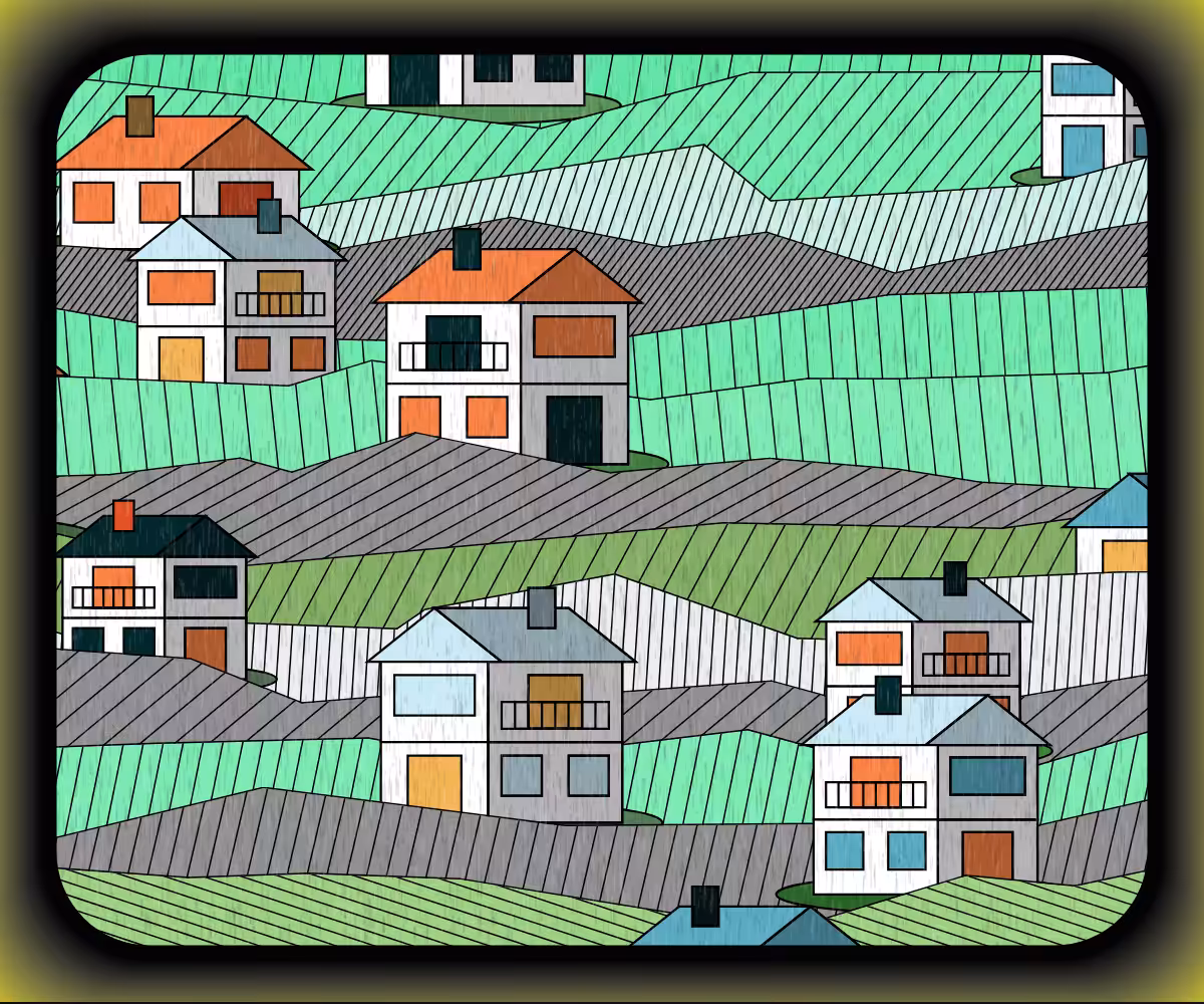 Rainy village #19