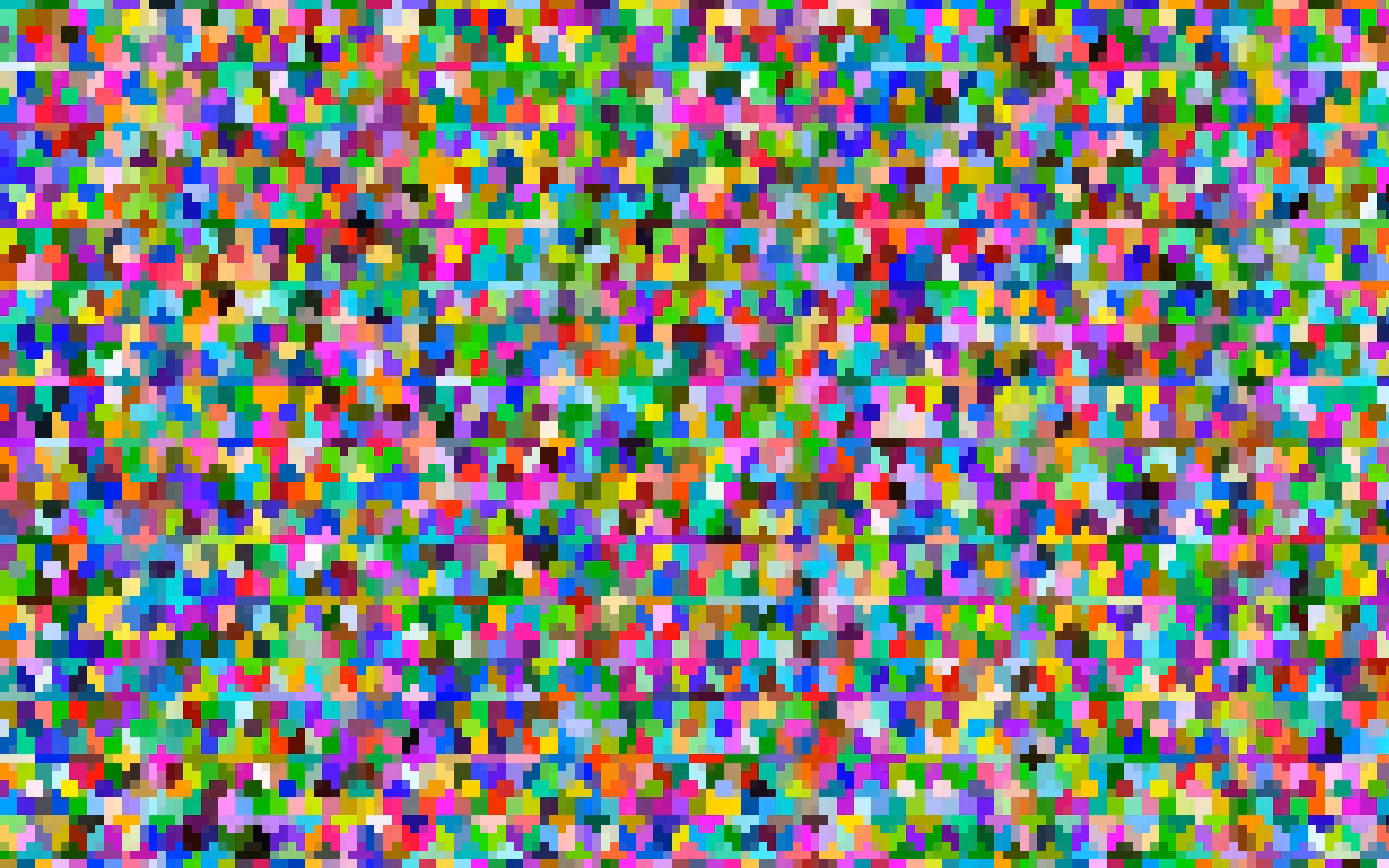 Bunter Würfelhaufen