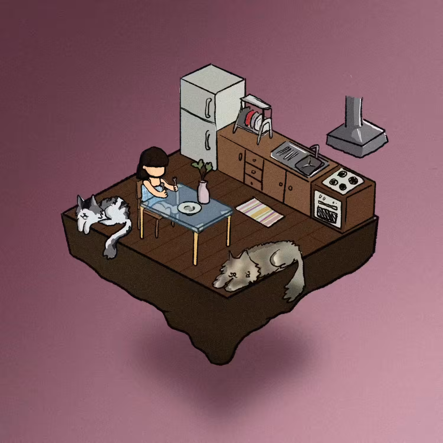 Lofi roomie #42 ( Baby chubby cats )