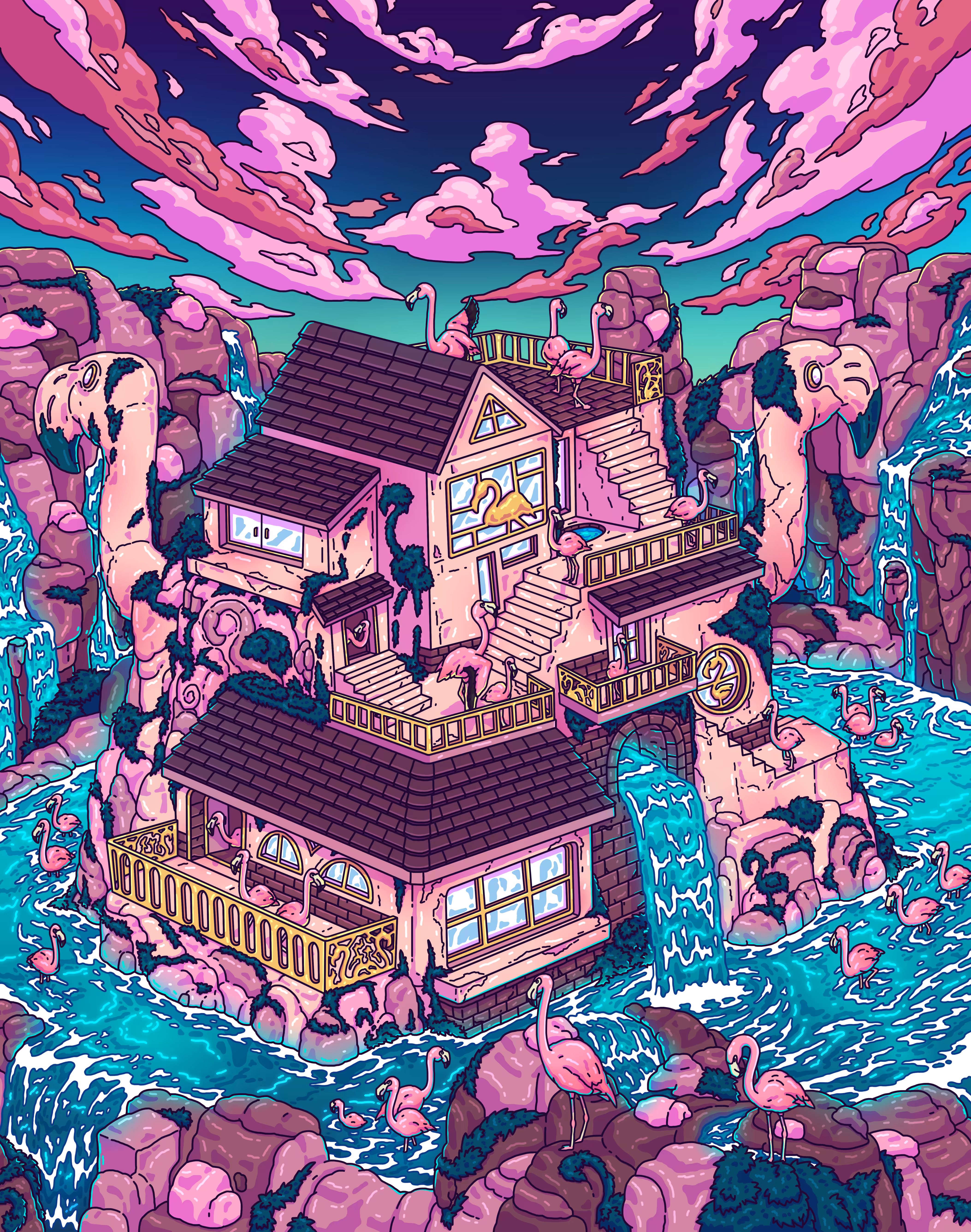 FLAMINGO HOUSE: LAVAAGANG