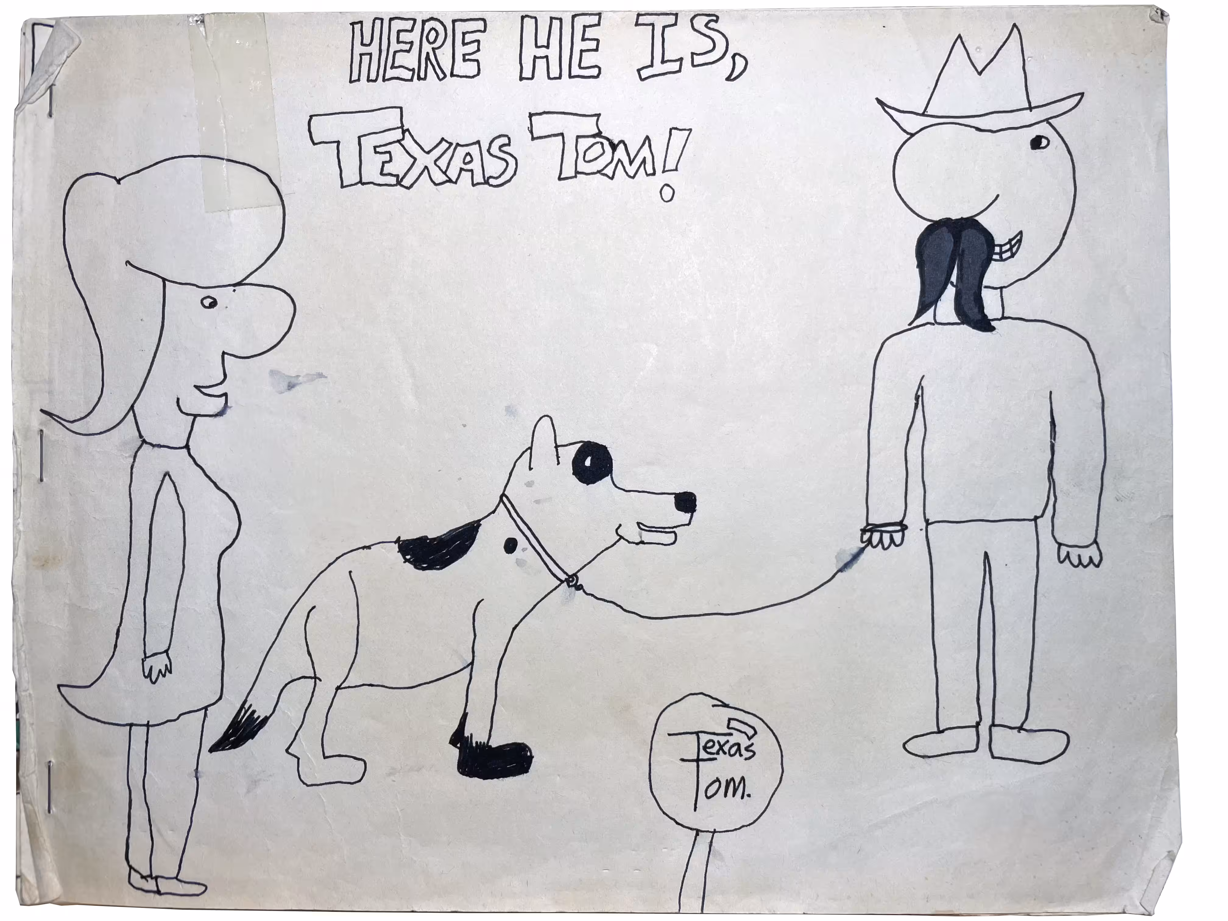 Here He Is, Texas Tom! Front Cover
