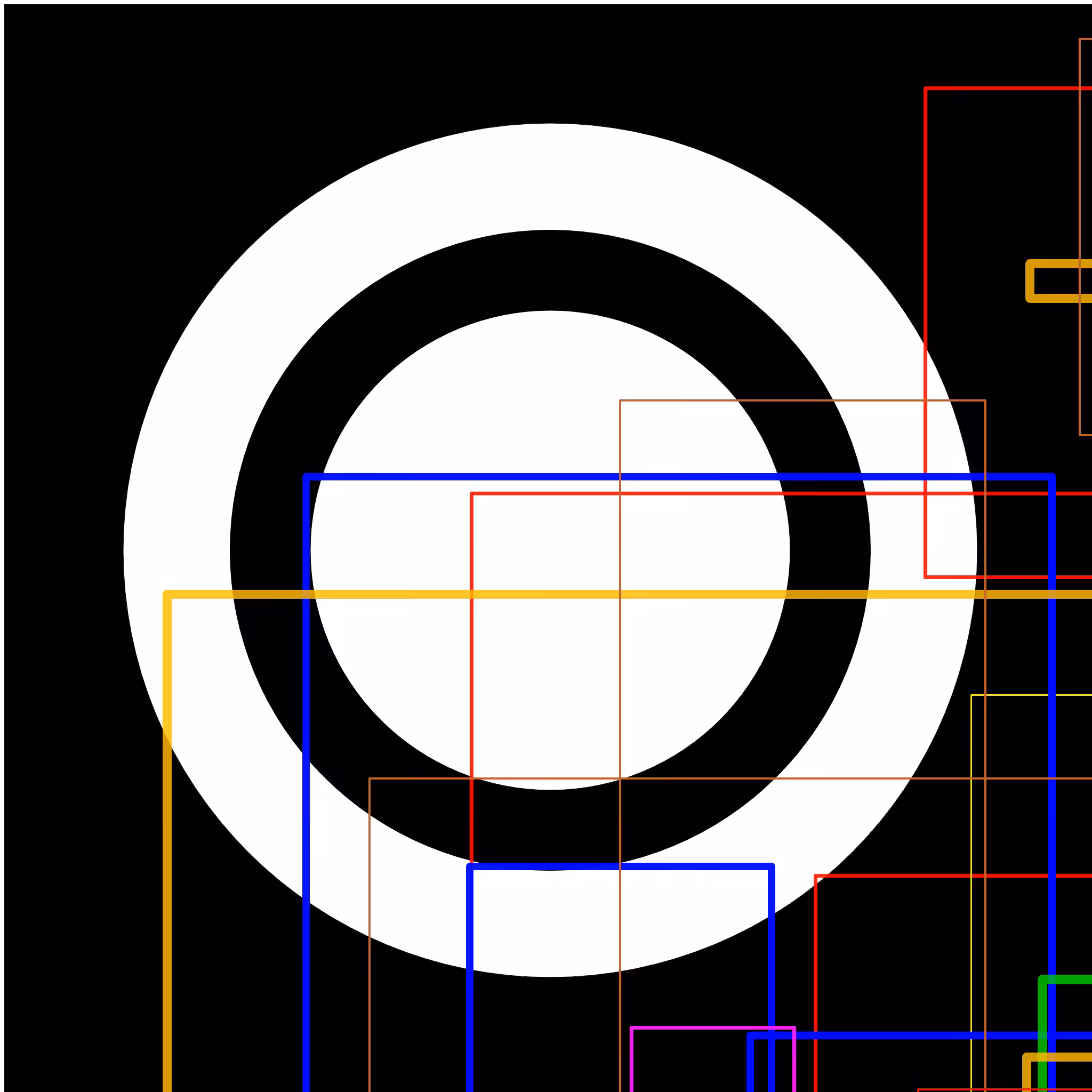 Study in Seven Coloured Strokes (+ B & W) #2