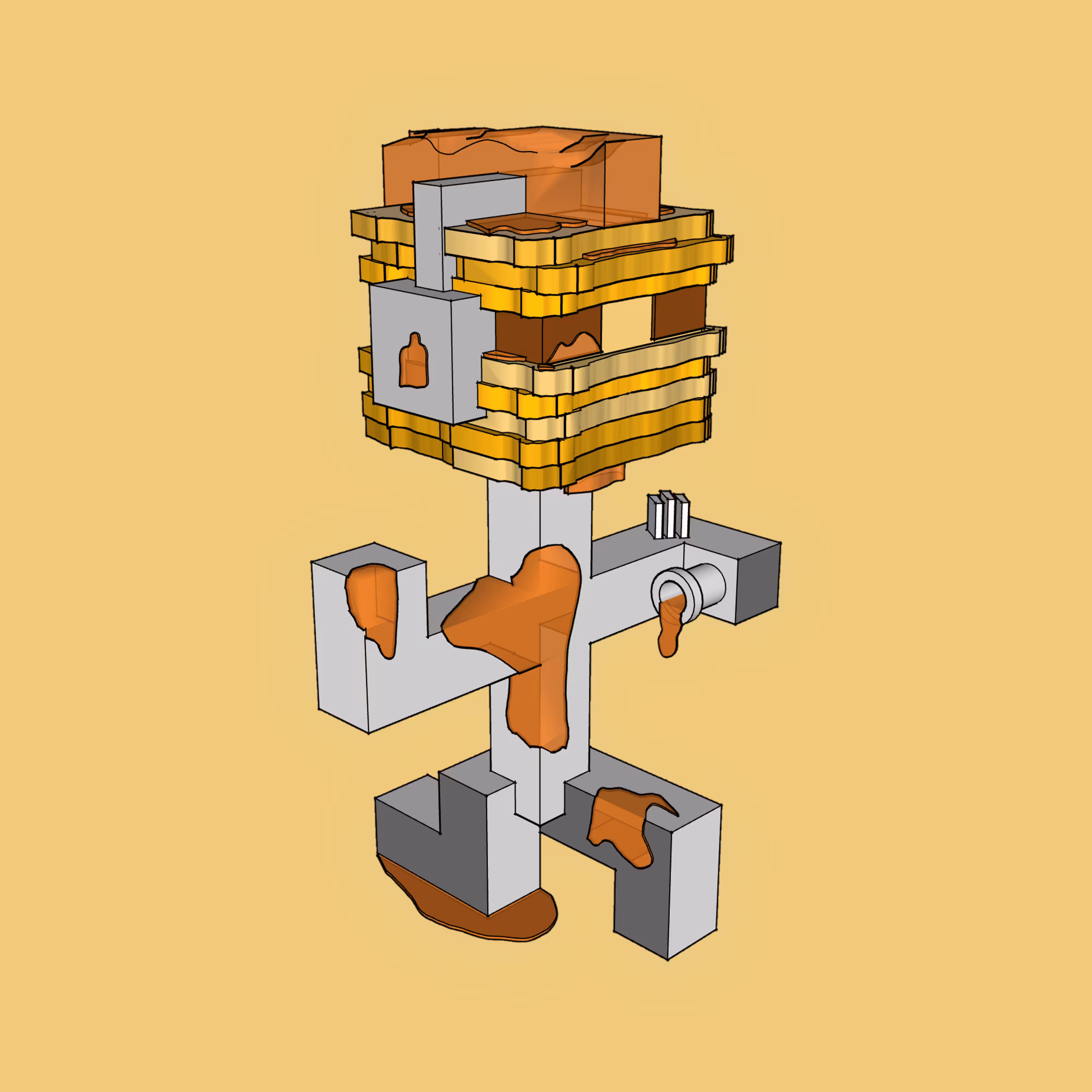 BrickBeads #5104 - ForkCake