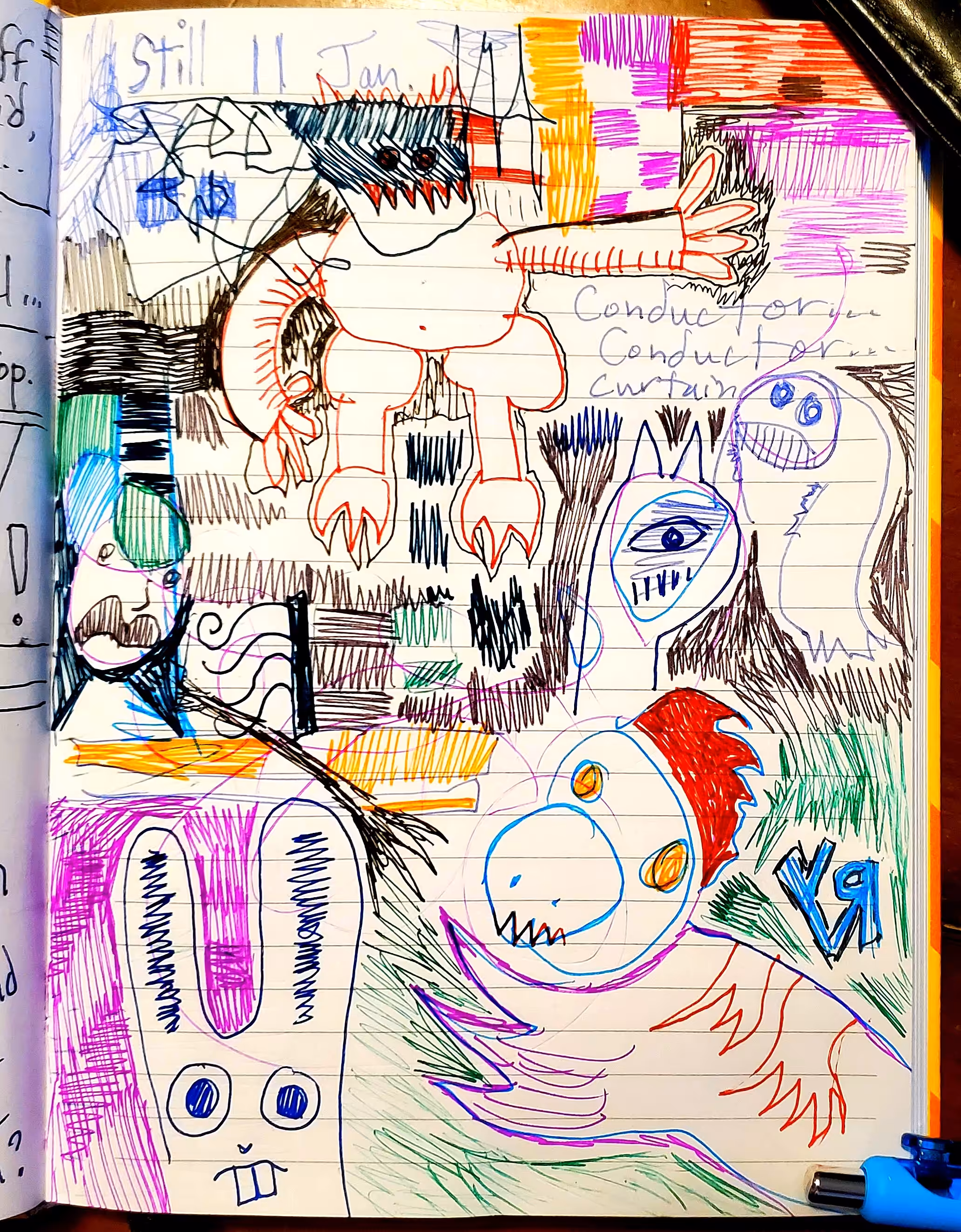 "Notebook Sketch 11 Jan. 2024" by Richard F. Yates (Holy Fool)