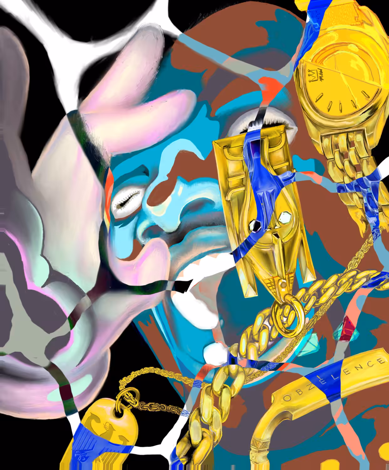 Animated Self portrait by Mamadou Sow 2021