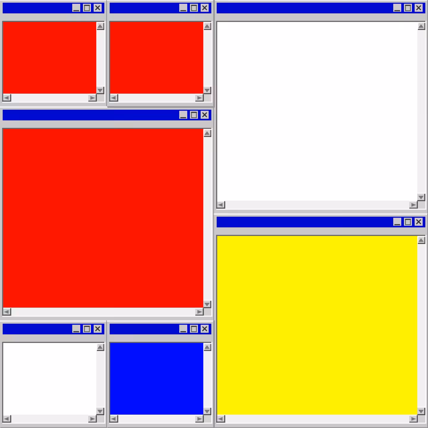 Mondrian's Desktop II #6