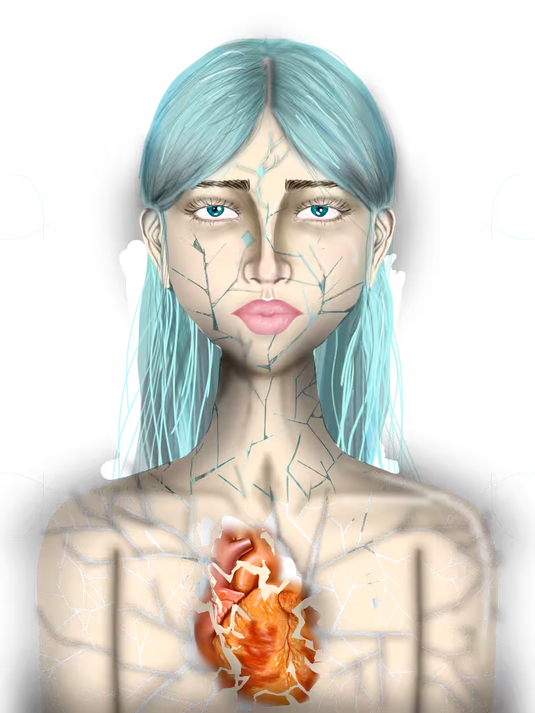 faces and vibes: broken heart, broken body 