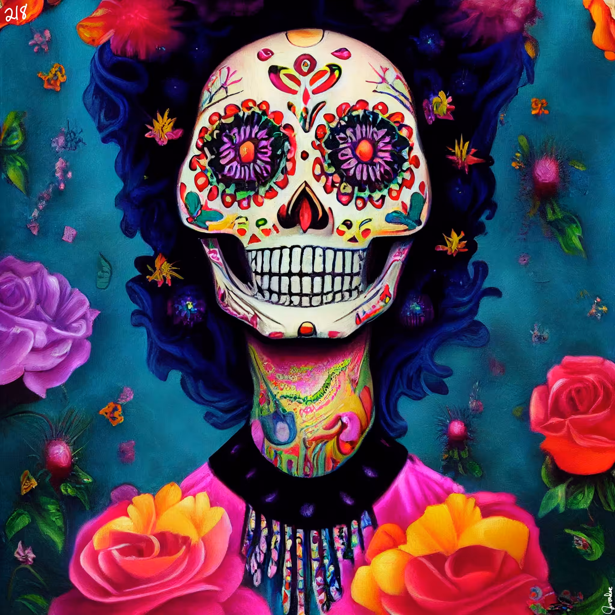 sugar skull #218
