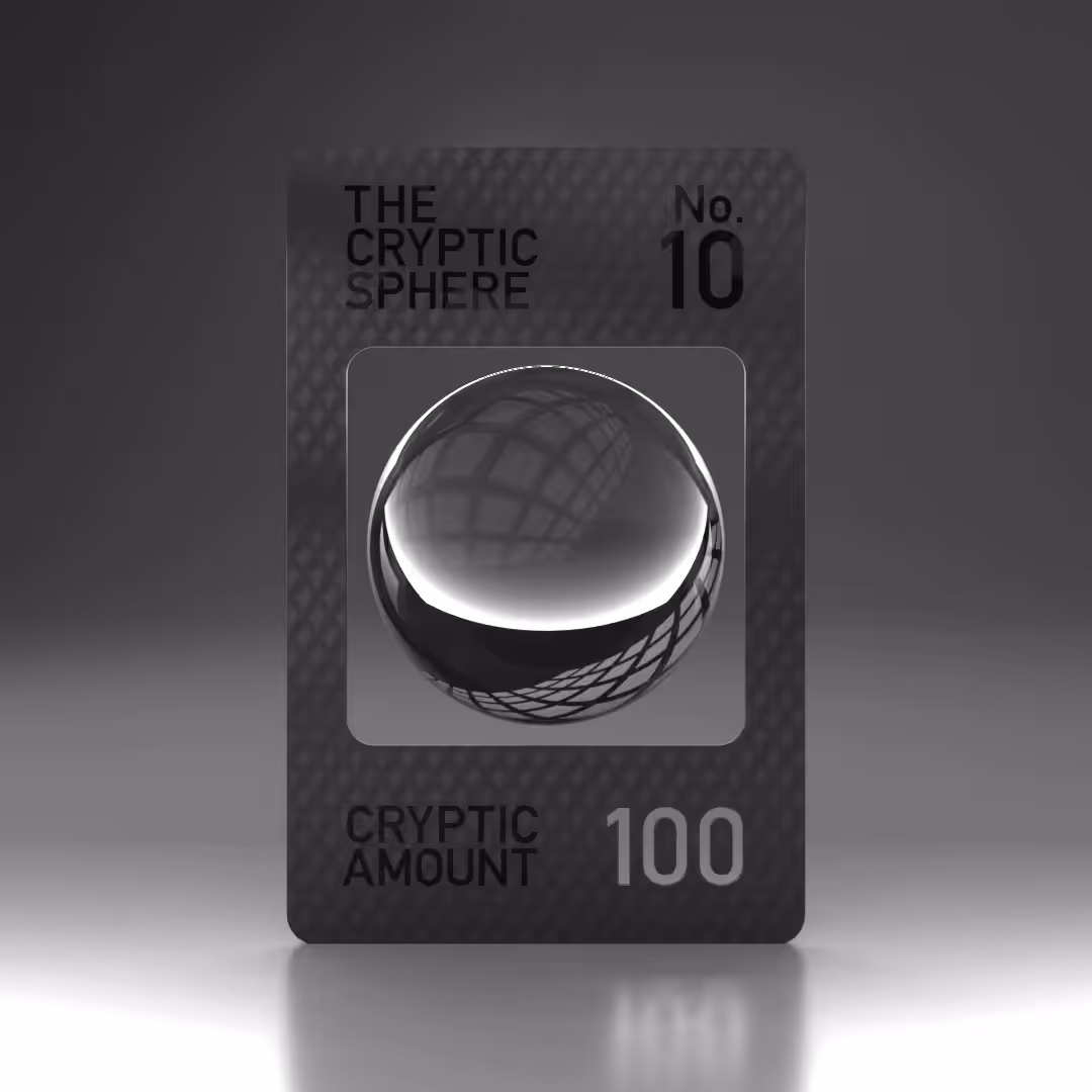 The Cryptic Sphere, Animated Trading Card No. 10