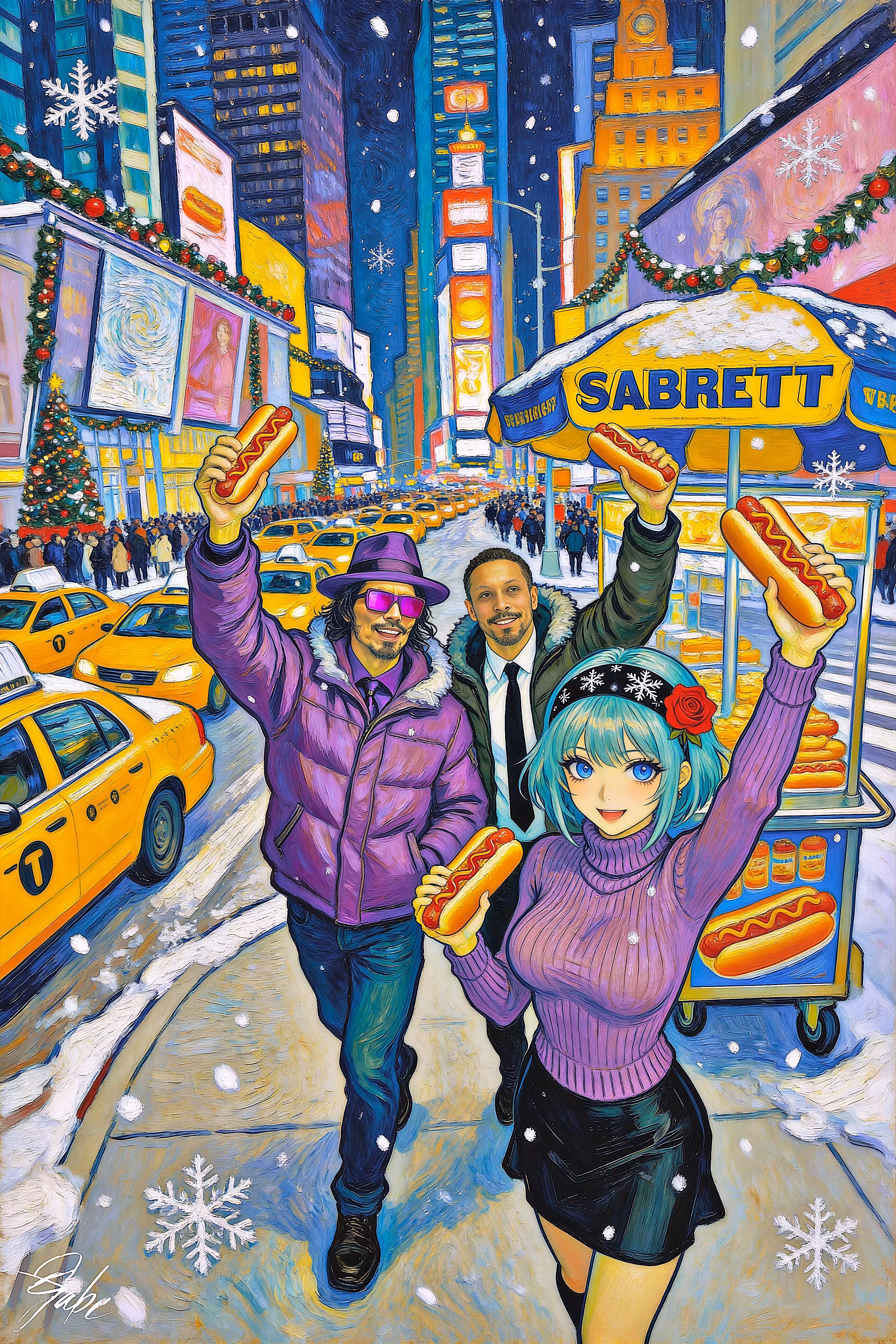 ❄️🏙️Meeting Hito in Times Square🏙️❄️