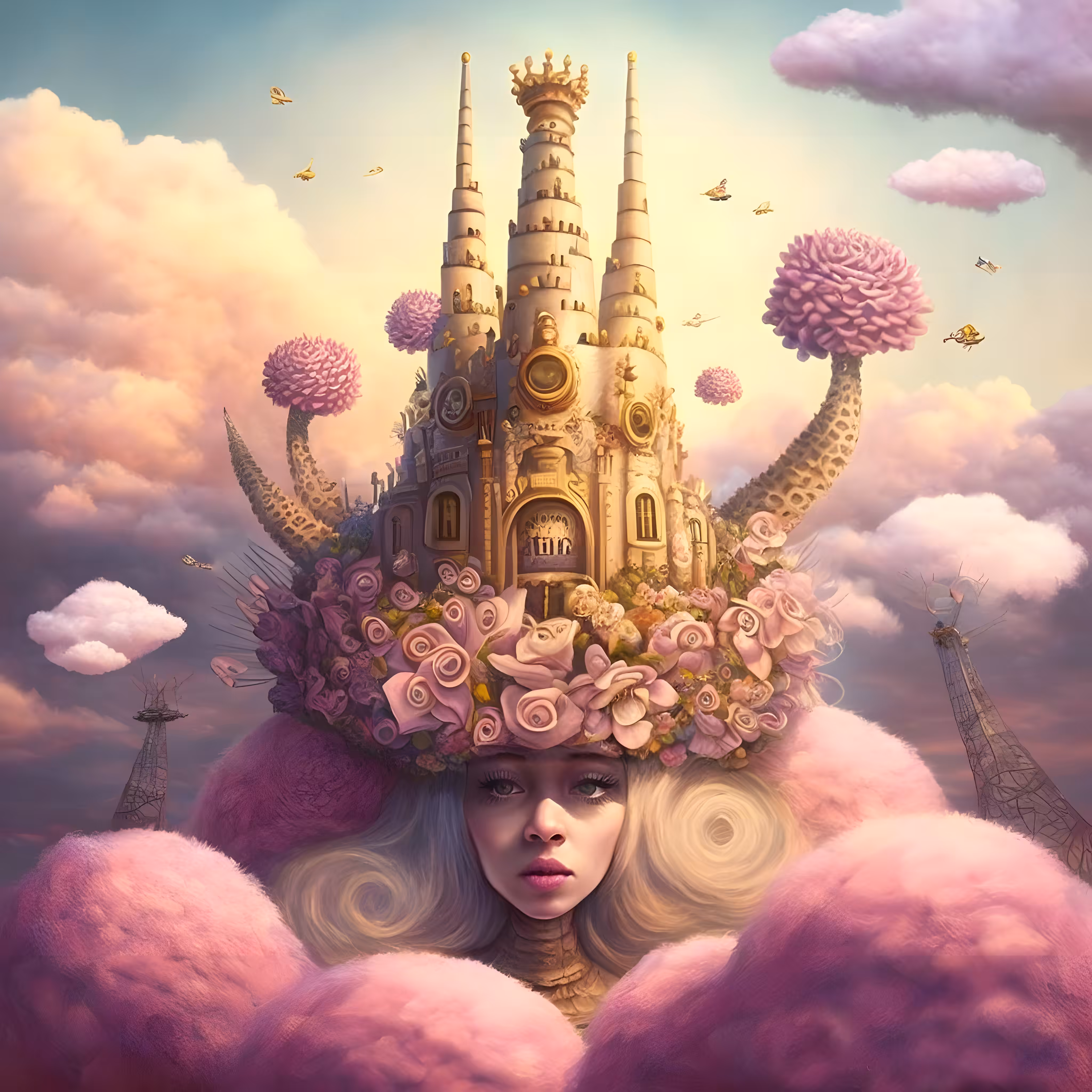 Pink clouds