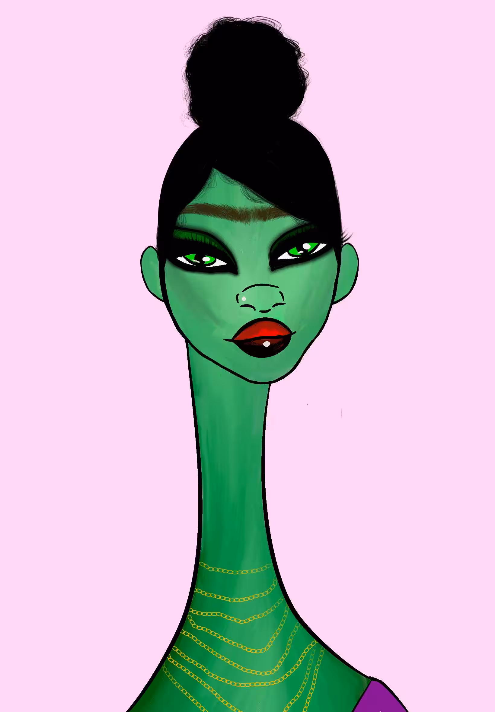 Long Neckie Ladies: Long Neckie Lady #575