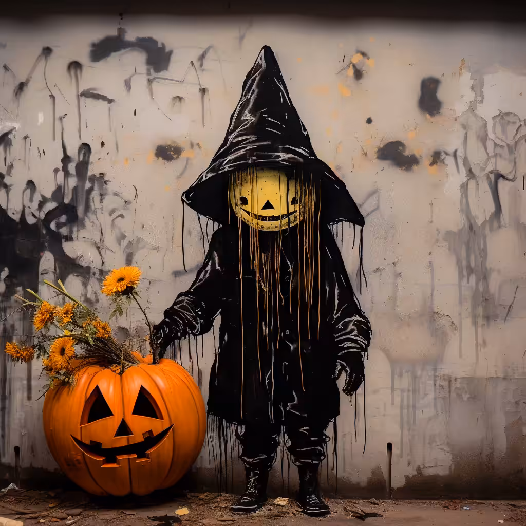 happy halloween pumpkins and pumqueens