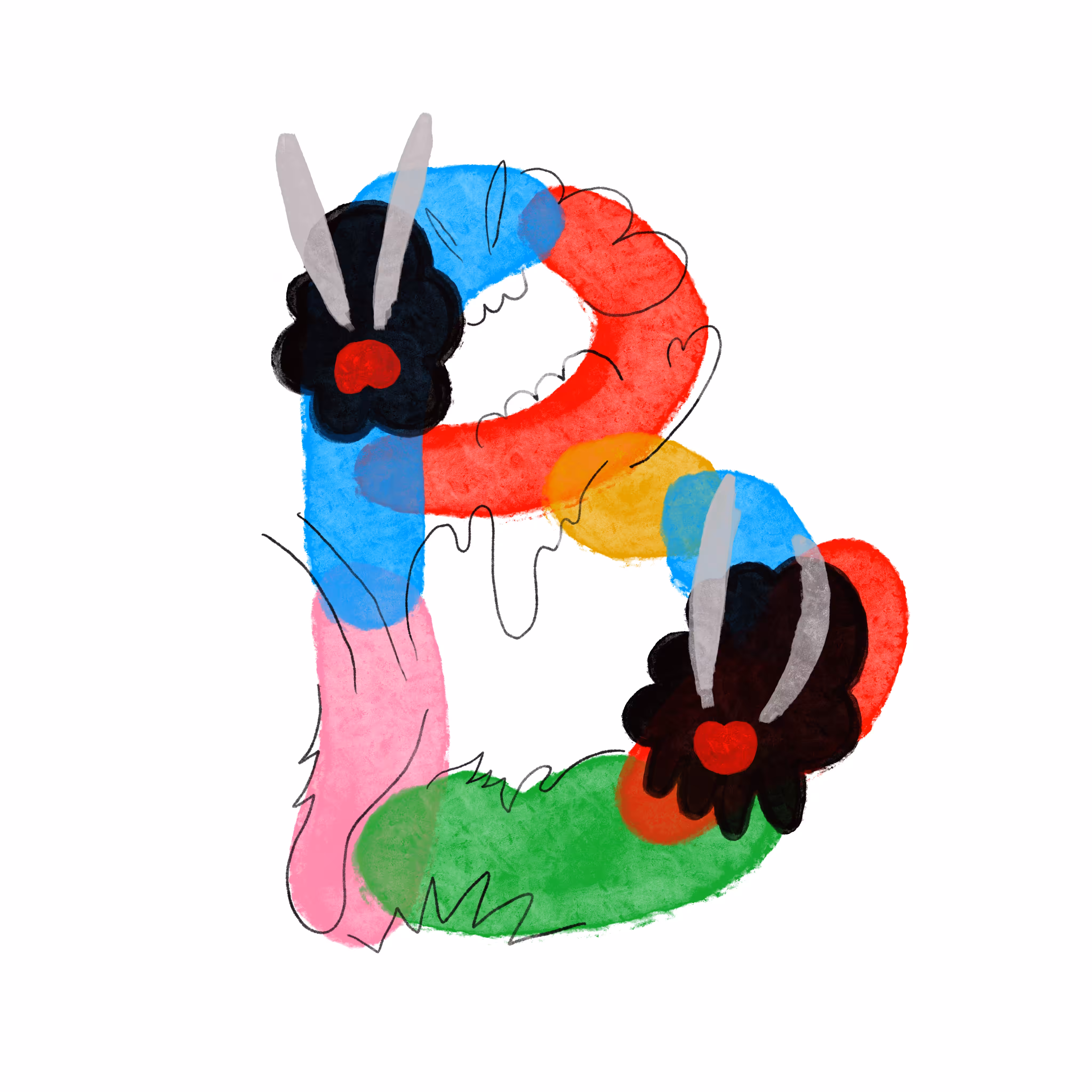 B