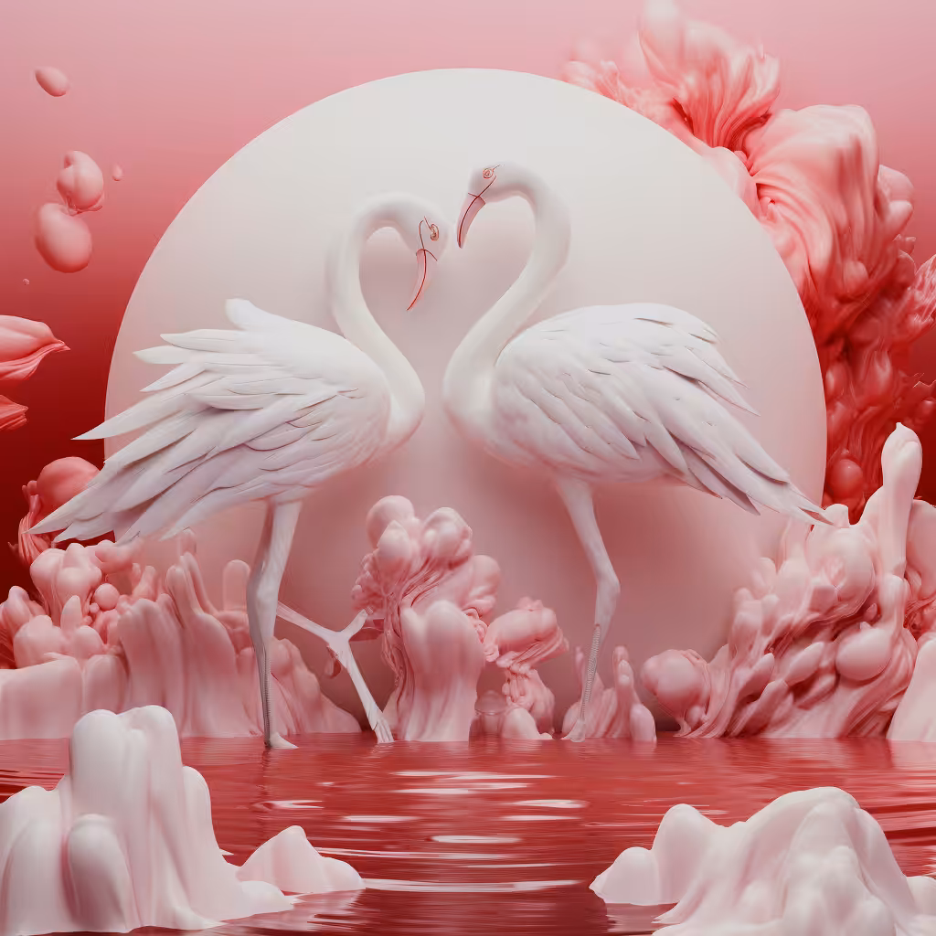 Flamingo Love