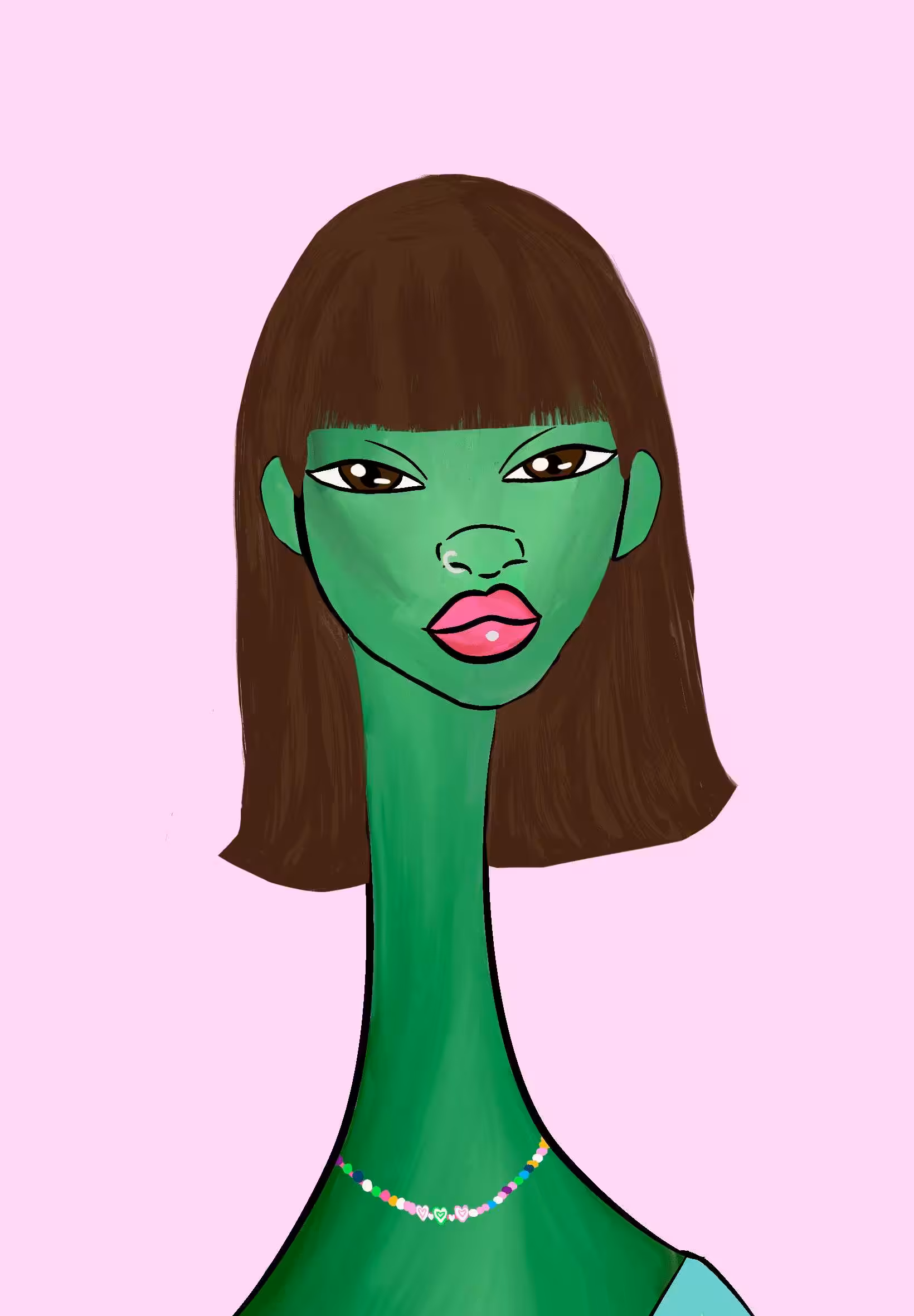 Long Neckie Ladies: Long Neckie Lady #2871
