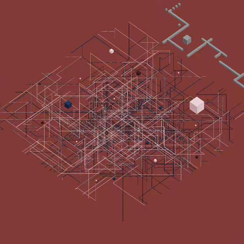 Luminous Streaks and cubes #12