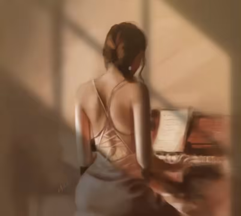 The girl at the piano. Special edition.