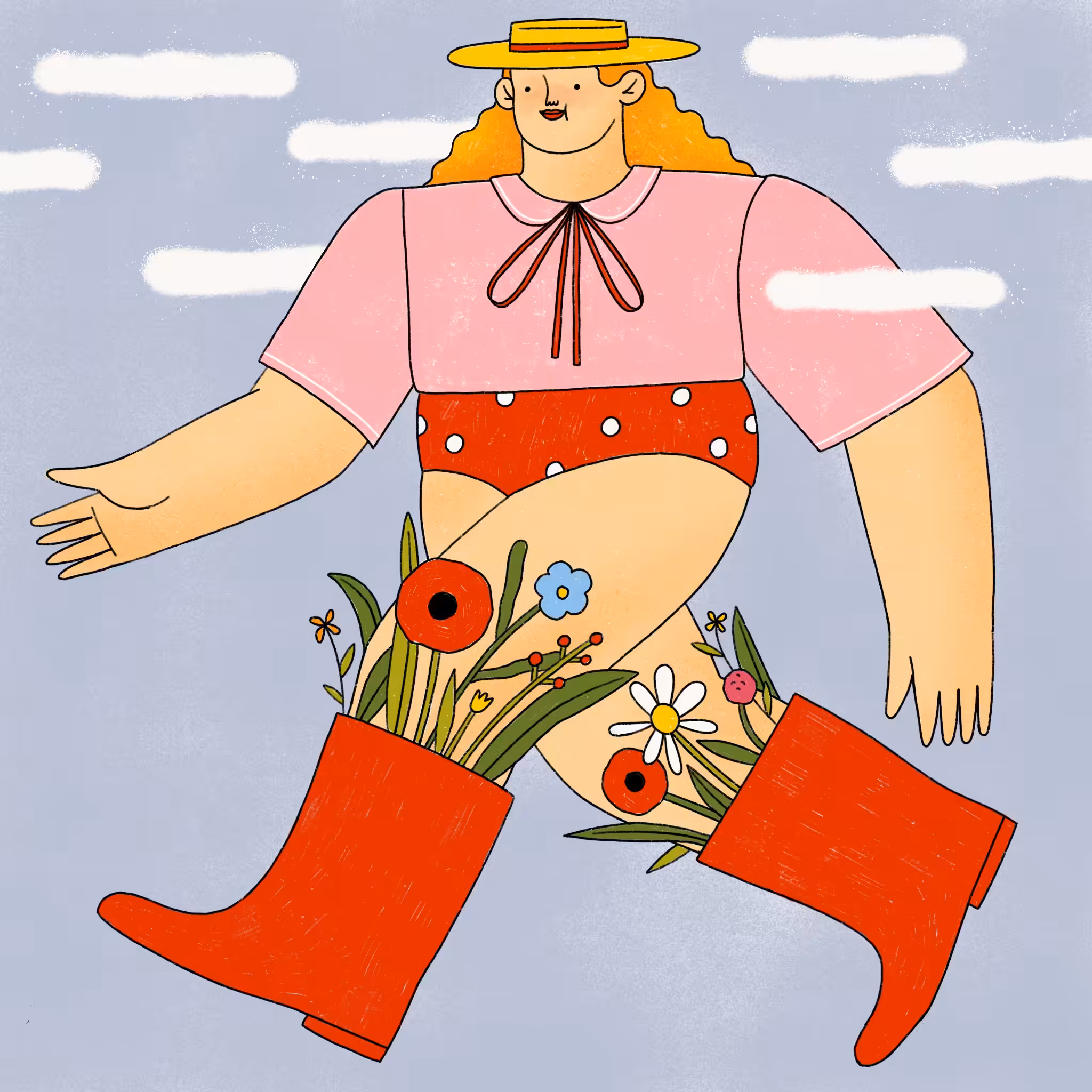 RED BOOTS