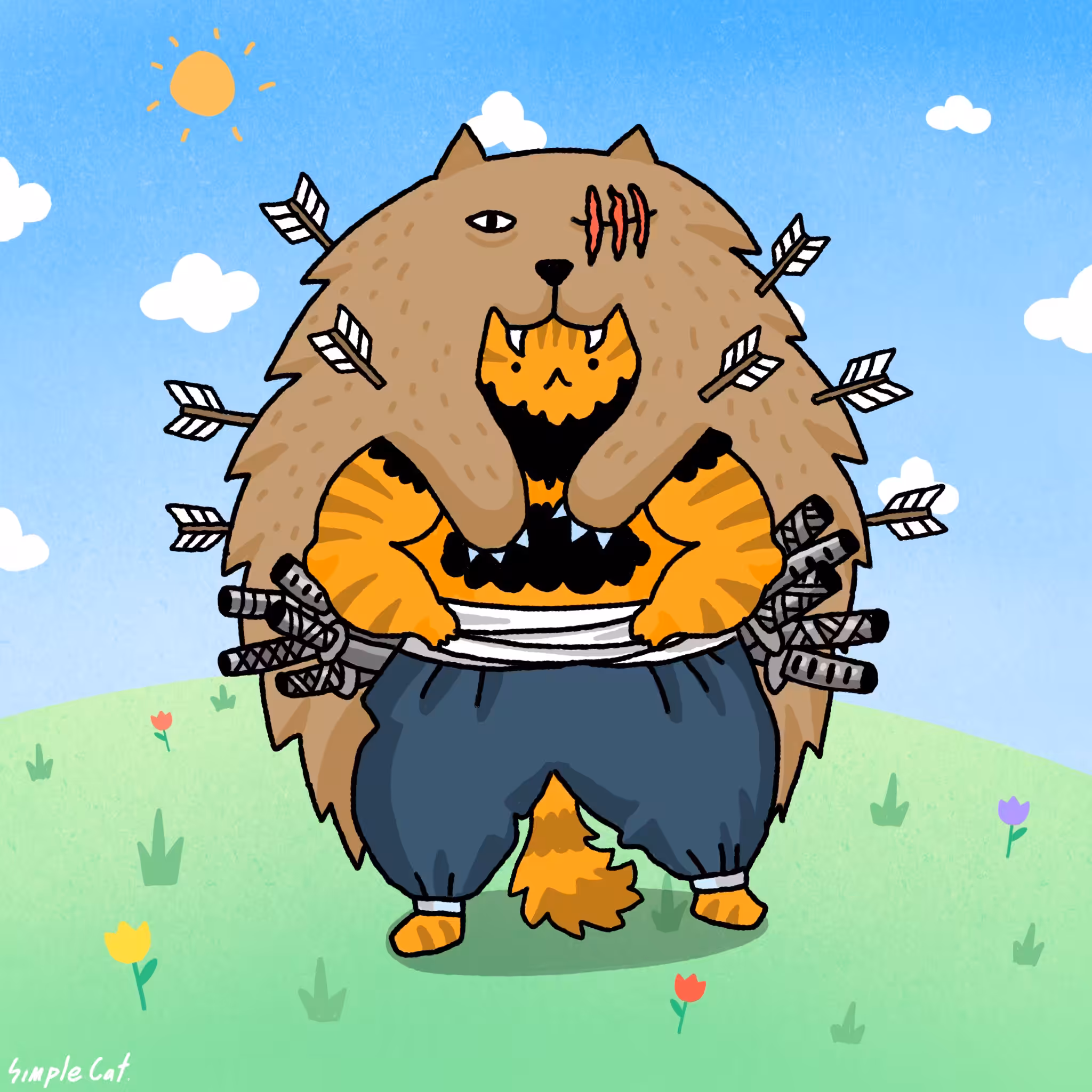 No.10 The ten swords cat