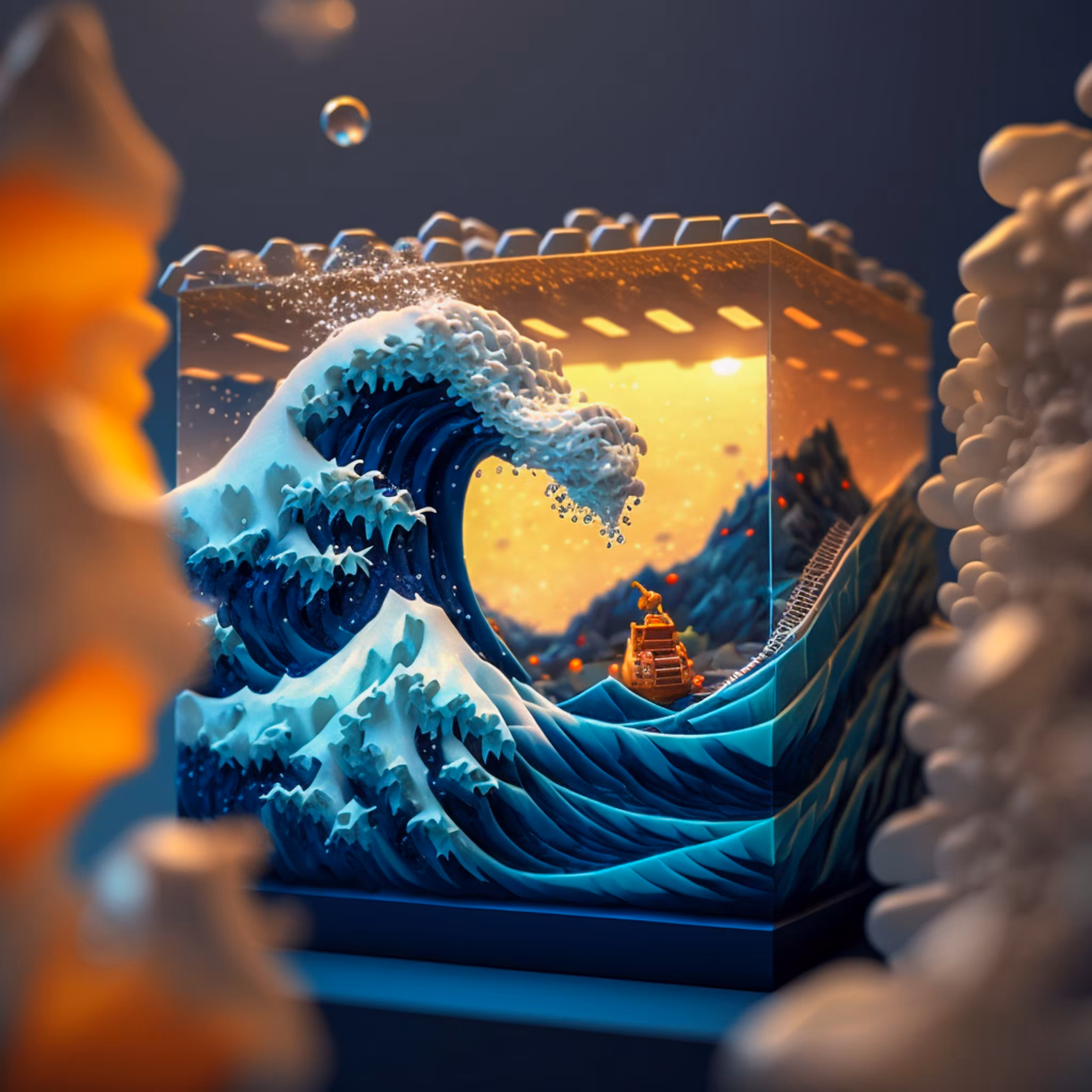 Dioramas - The Great Wave : 18