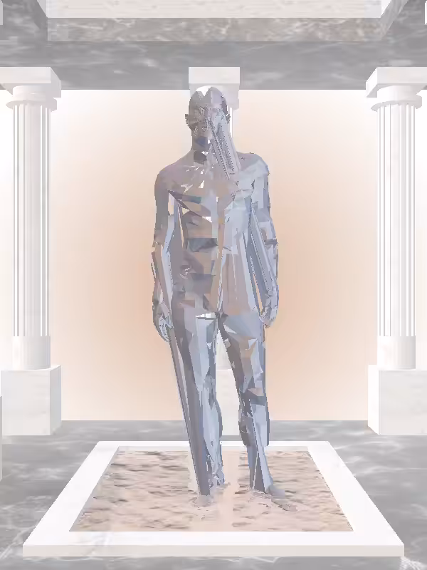 HeavenComputer: The Fragmented Threatening Stealth Dark Blue Man #4685