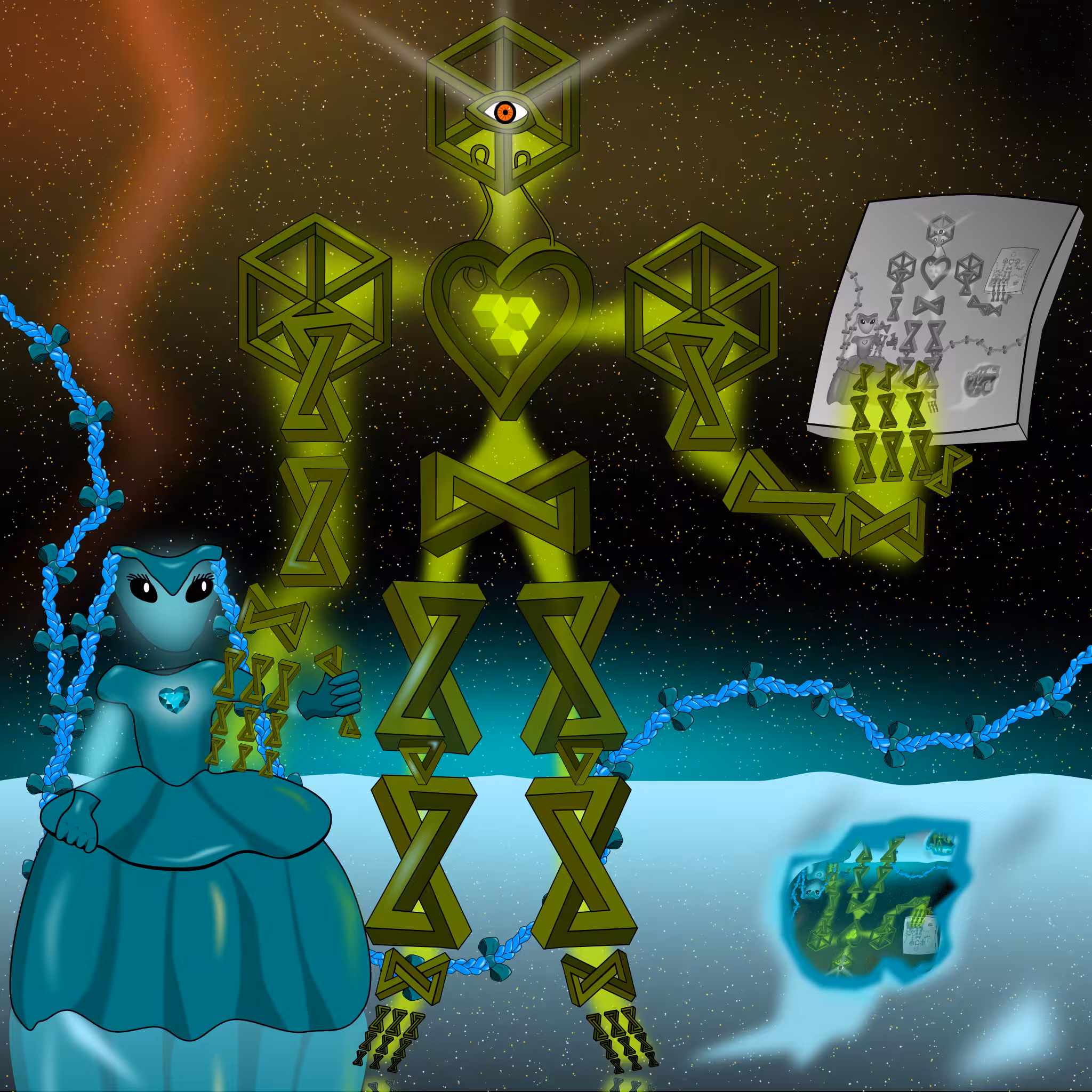 Daodedoron the new king of the Titans and his daughter