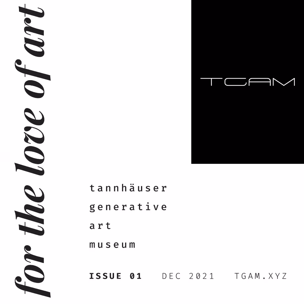 TGAM - Issue 01: For the love of art