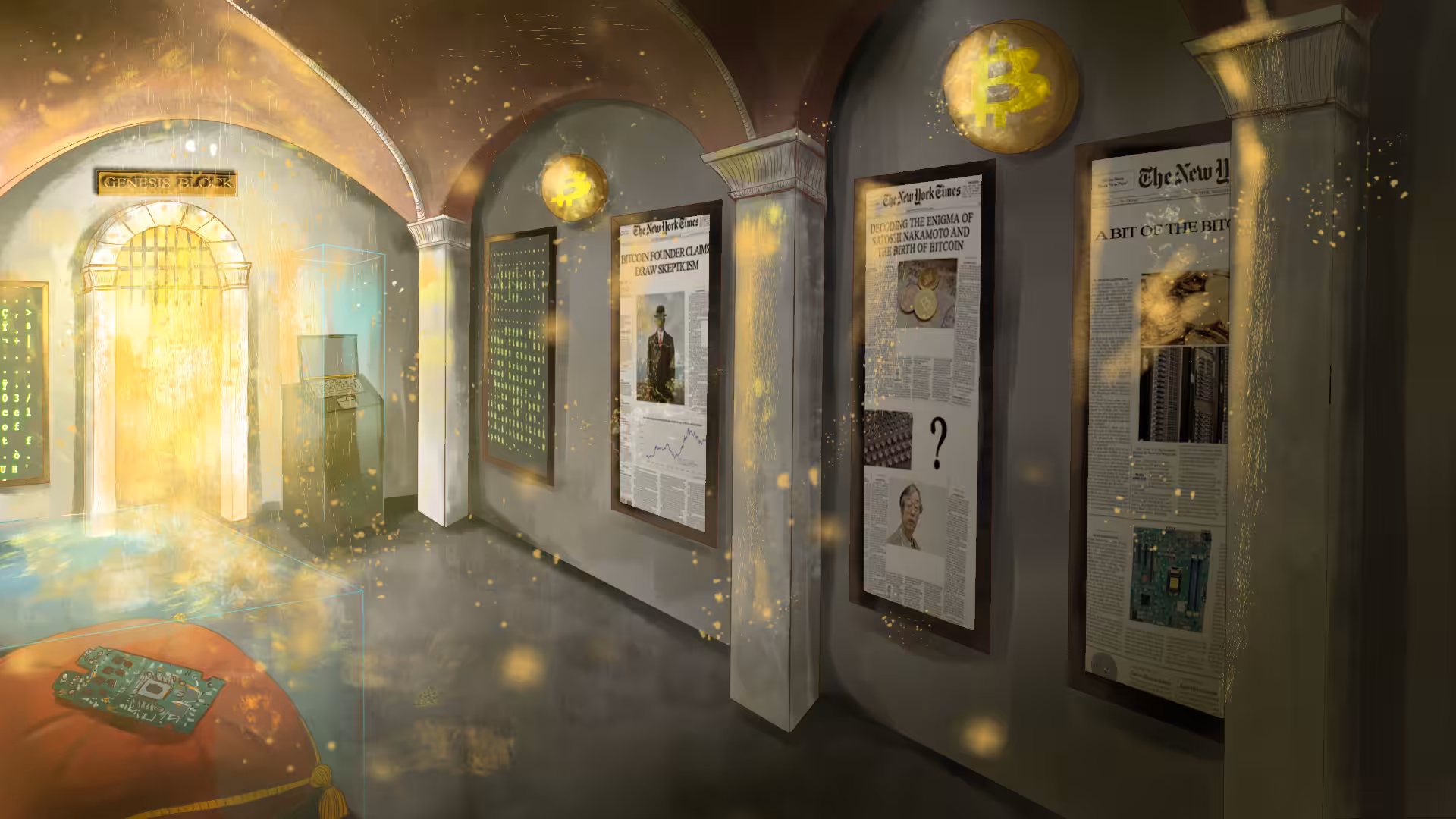 SATOSHI'S LOST FAUCET - Museum Lobby [Gold Edition] (-5n shills)