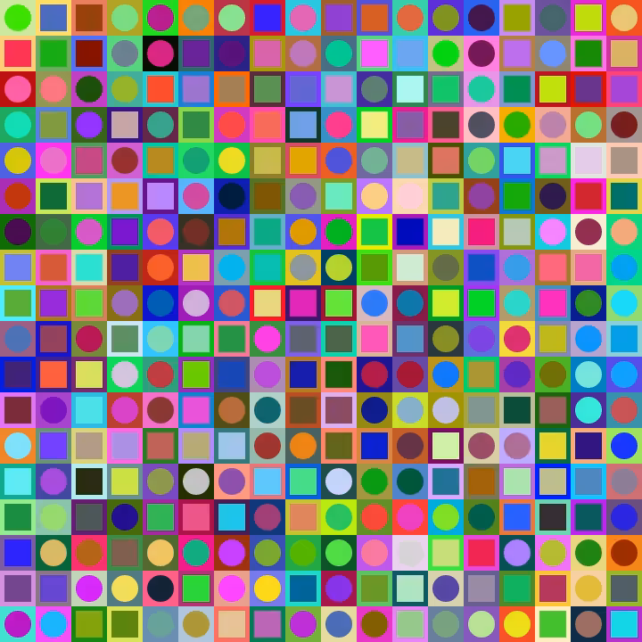 Square Dot Composition #105