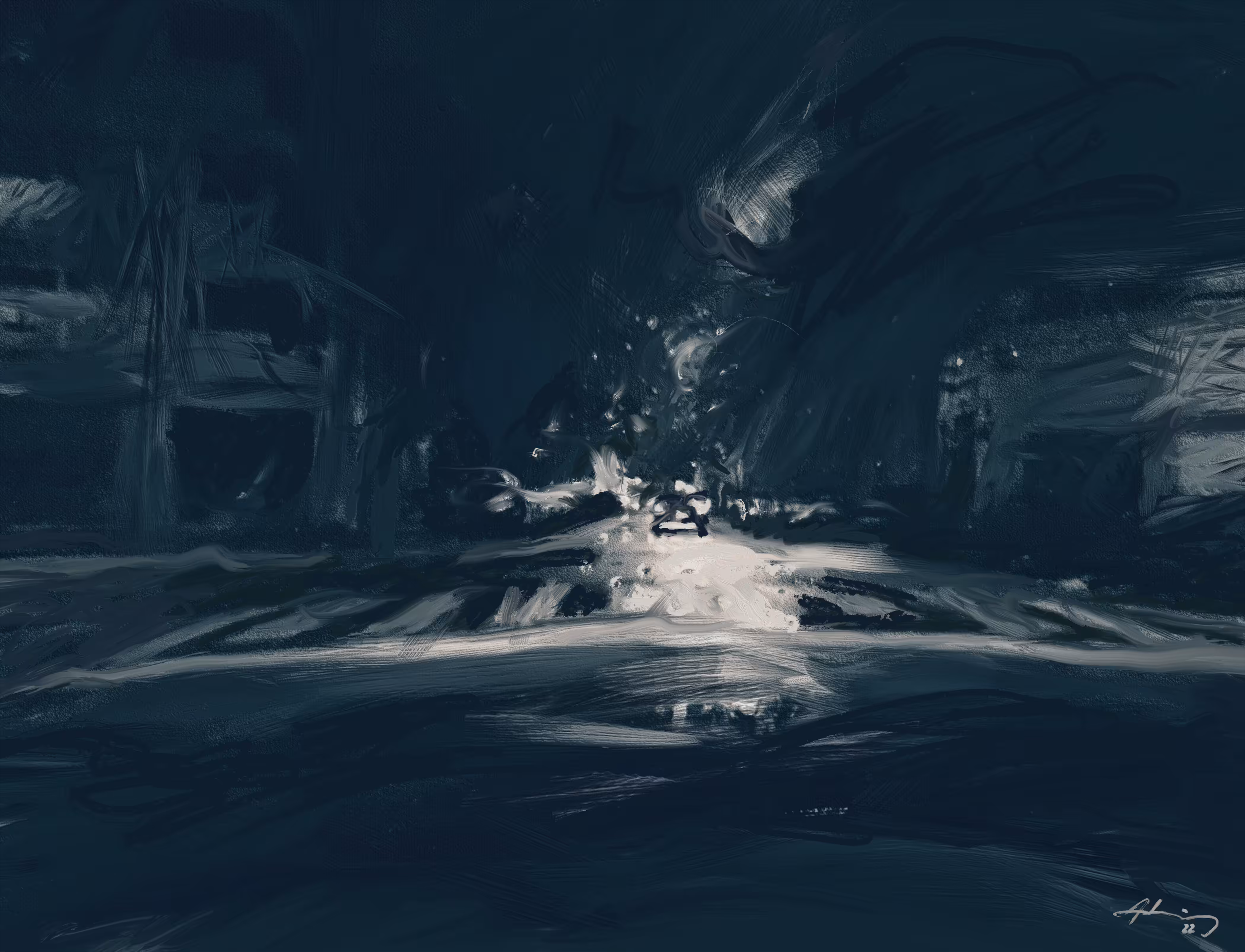 Liquid night I