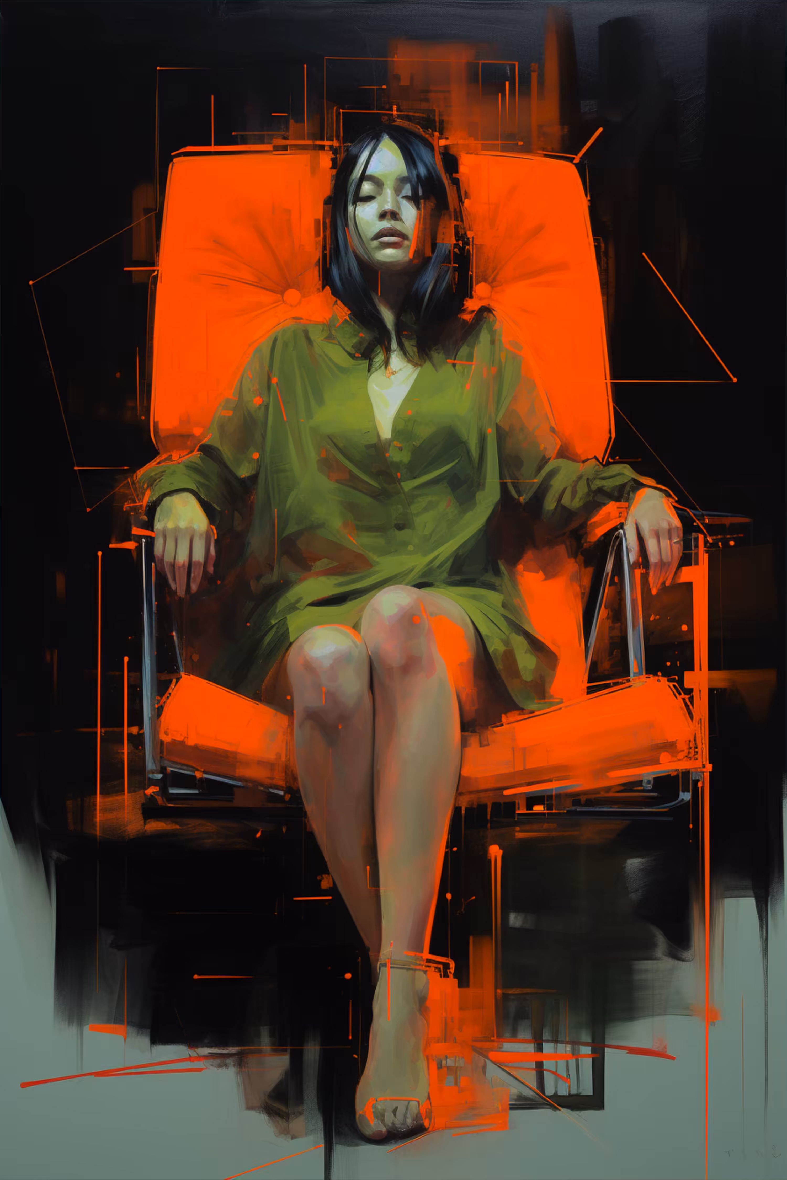 Burnt out woman #1