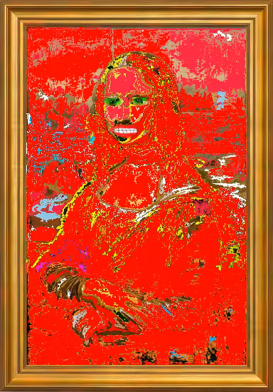 Mona in red